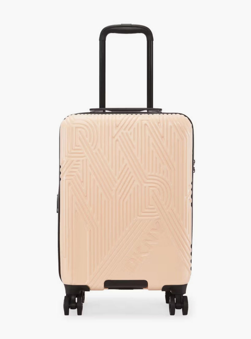 DKNY Textured Hardcase Luggage Trolley with Retractable Handle - 20 inches Cabin Bag-travel-luggagesandbags-luggage-image-2