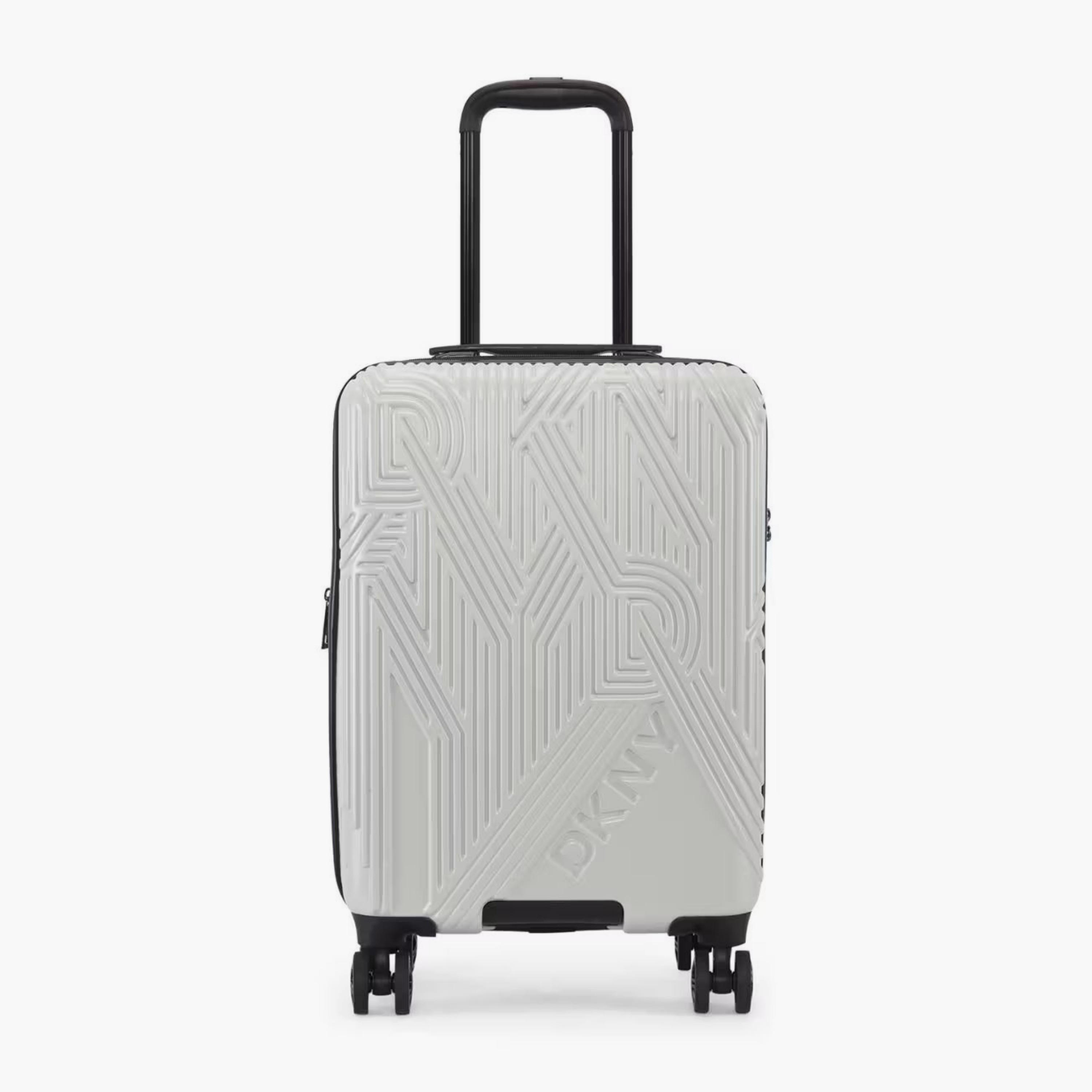 DKNY Textured Hardcase Luggage Trolley with Retractable Handle - 24 inches Check-in Bag-travel-luggagesandbags-luggage-image-2