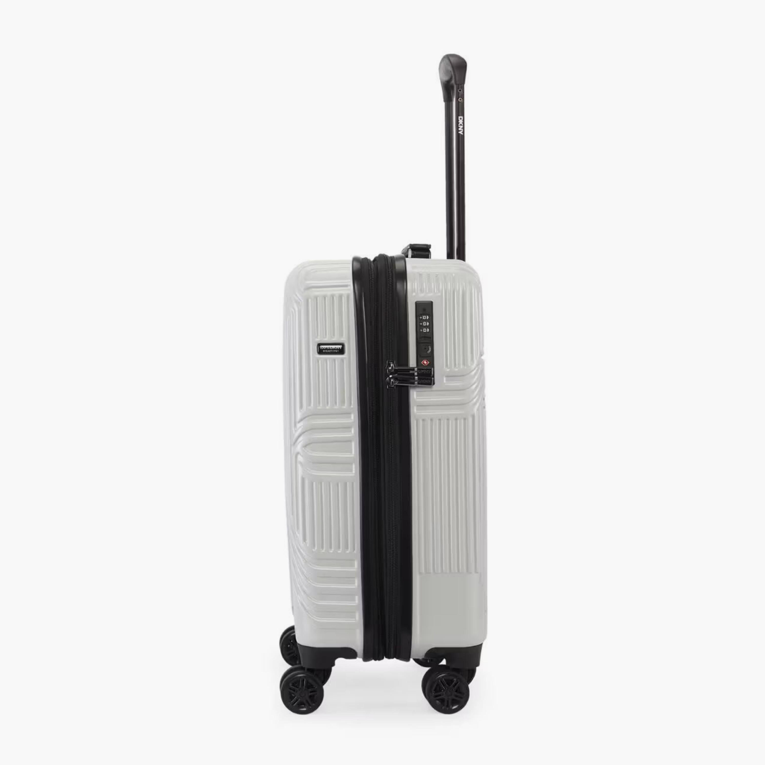 DKNY Textured Hardcase Luggage Trolley with Retractable Handle - 24 inches Check-in Bag-travel-luggagesandbags-luggage-image-5