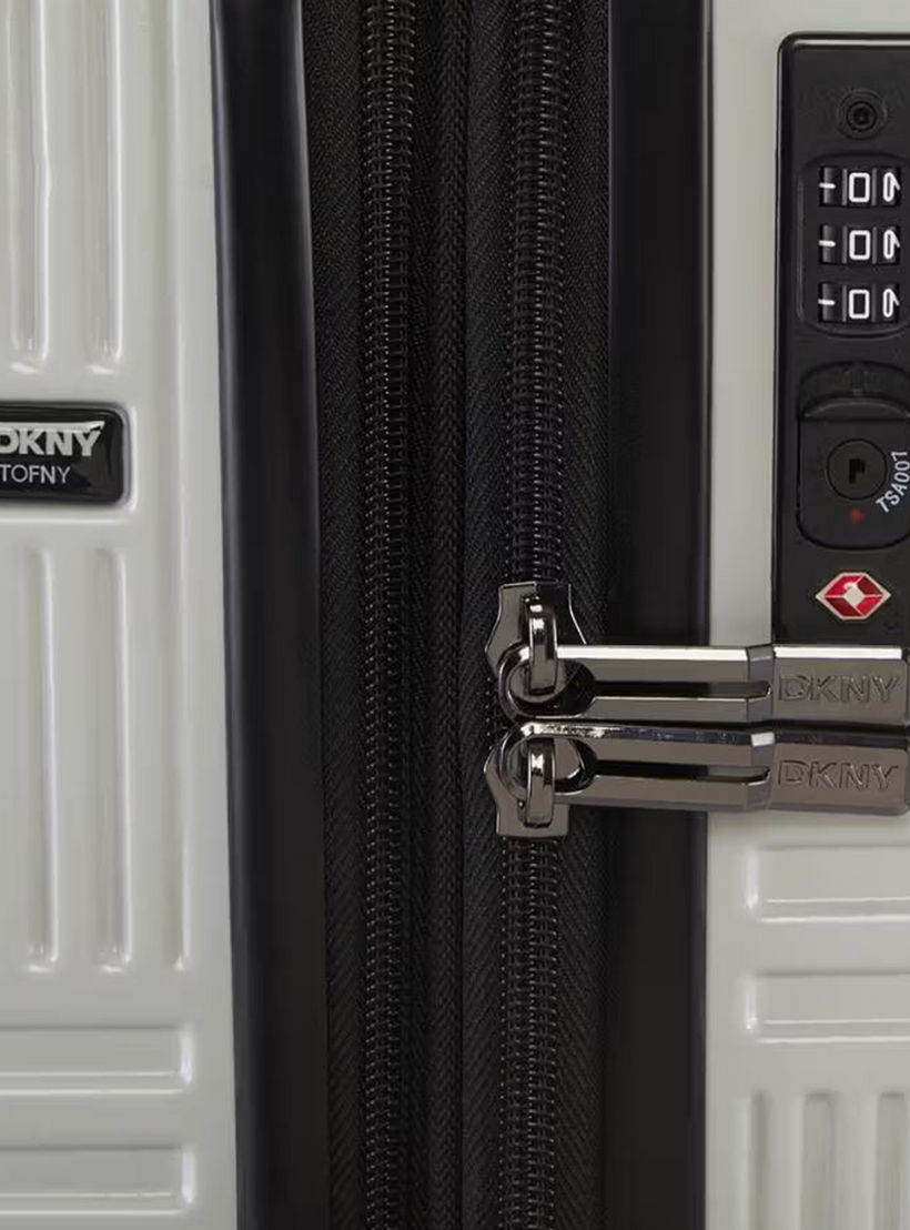 DKNY Textured Hardcase Luggage Trolley with Retractable Handle - 24 inches Check-in Bag-travel-luggagesandbags-luggage-image-7