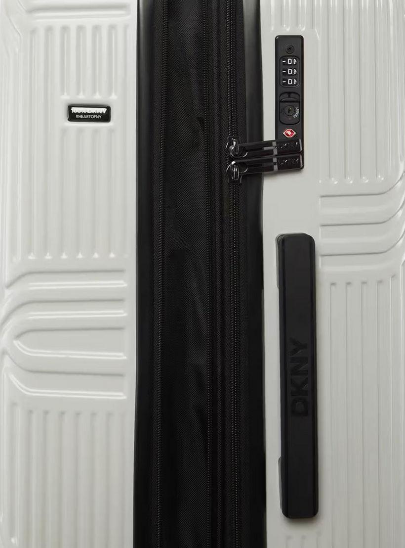 DKNY Textured Hardcase Luggage Trolley with Retractable Handle - 24 inches Check-in Bag-travel-luggagesandbags-luggage-image-8