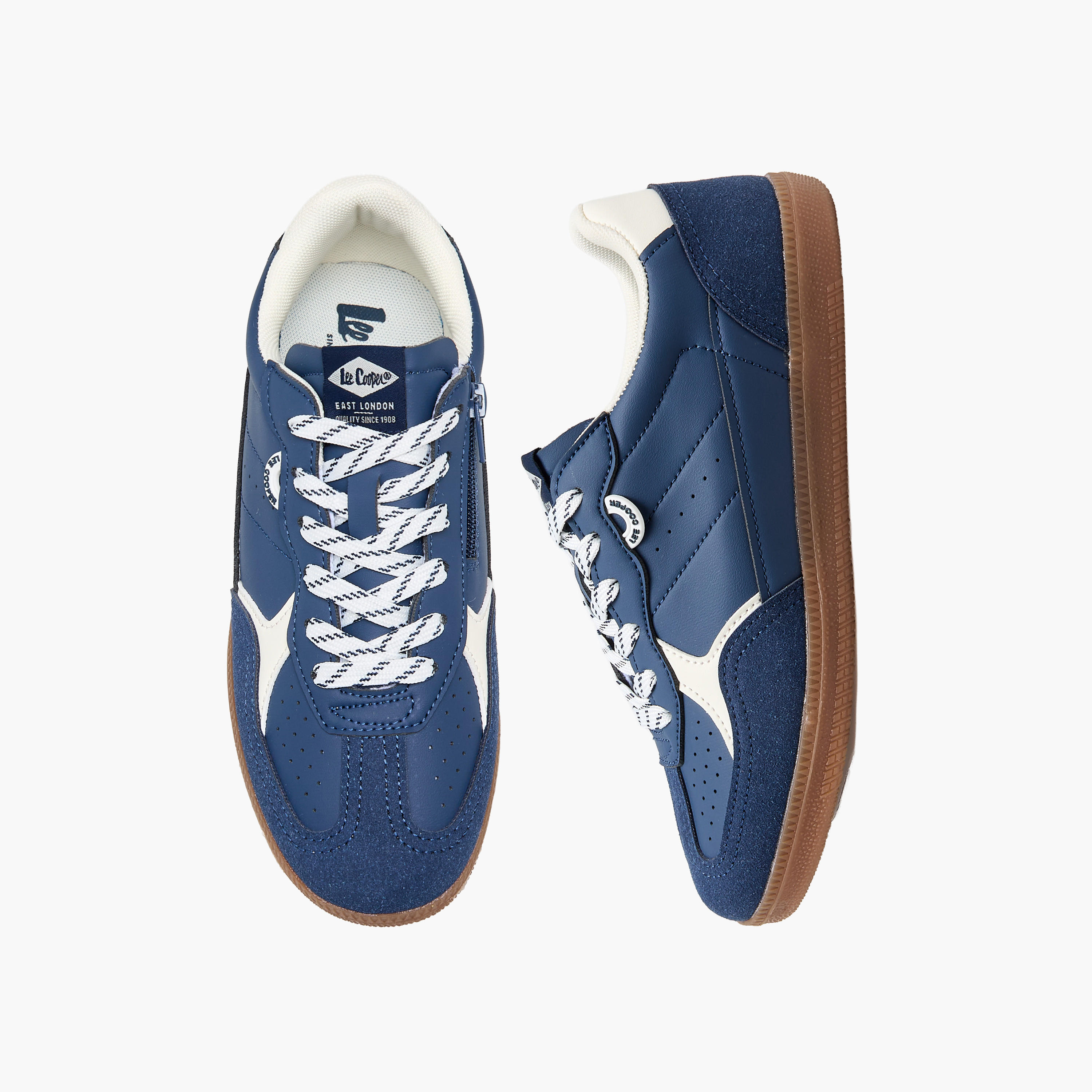 Lee Cooper Boys Lace-Up Ankle Sneakers-boys-shoes-sneakers-image-1