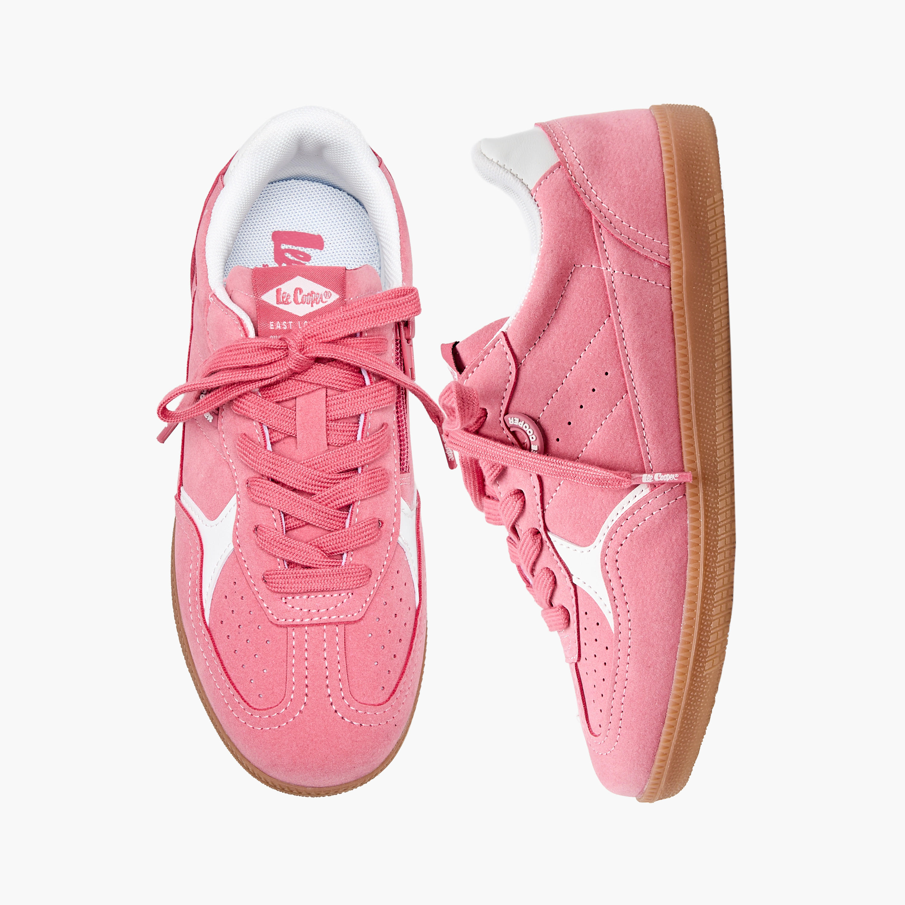 Lee Cooper Girls Lace-Up Ankle Sneakers-girls-shoes-sneakers-image-1