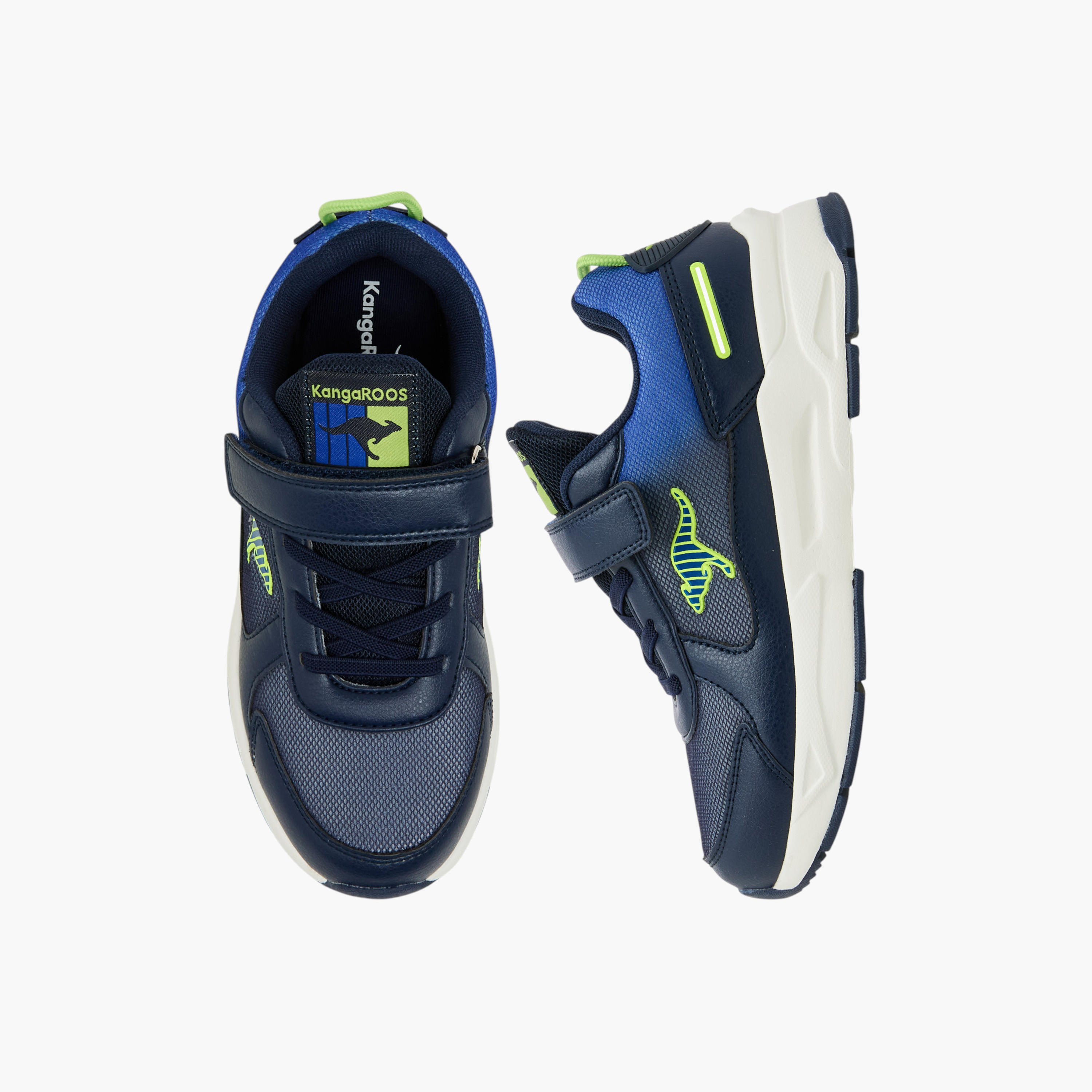 حذاء مشي قابل للتهوية بشريط إغلاق للأولاد من كانجاروز-sports-boys-shoes-image-1