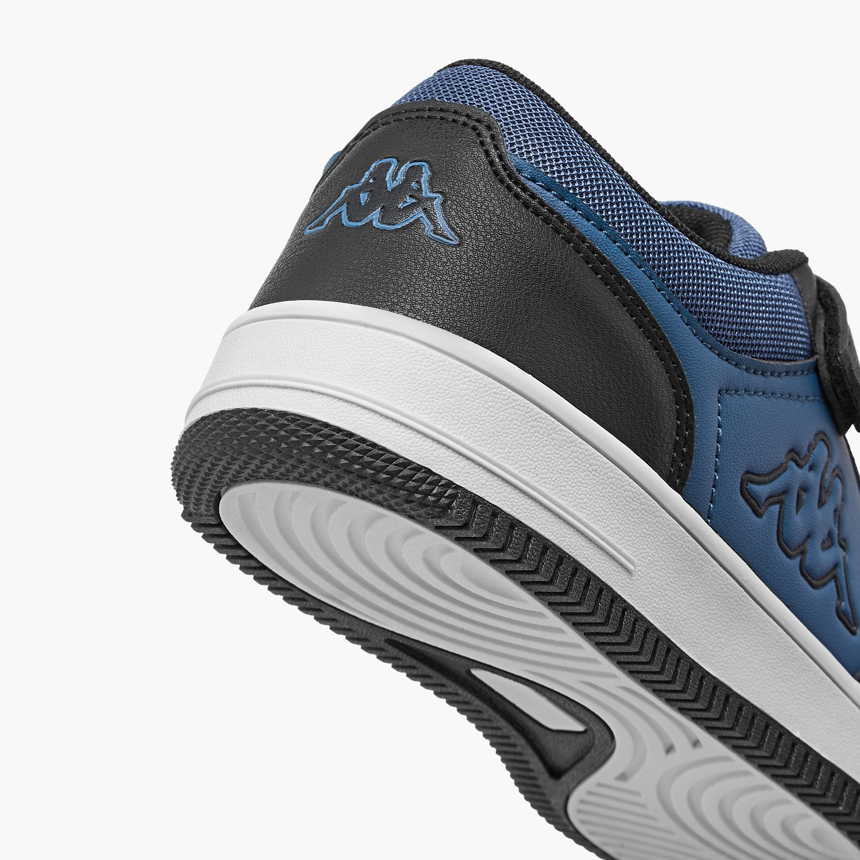Kappa Kids' Colourblock Low Ankle Sneakers with Hook and Loop Closure-boys-shoes-schoolshoes-image-5