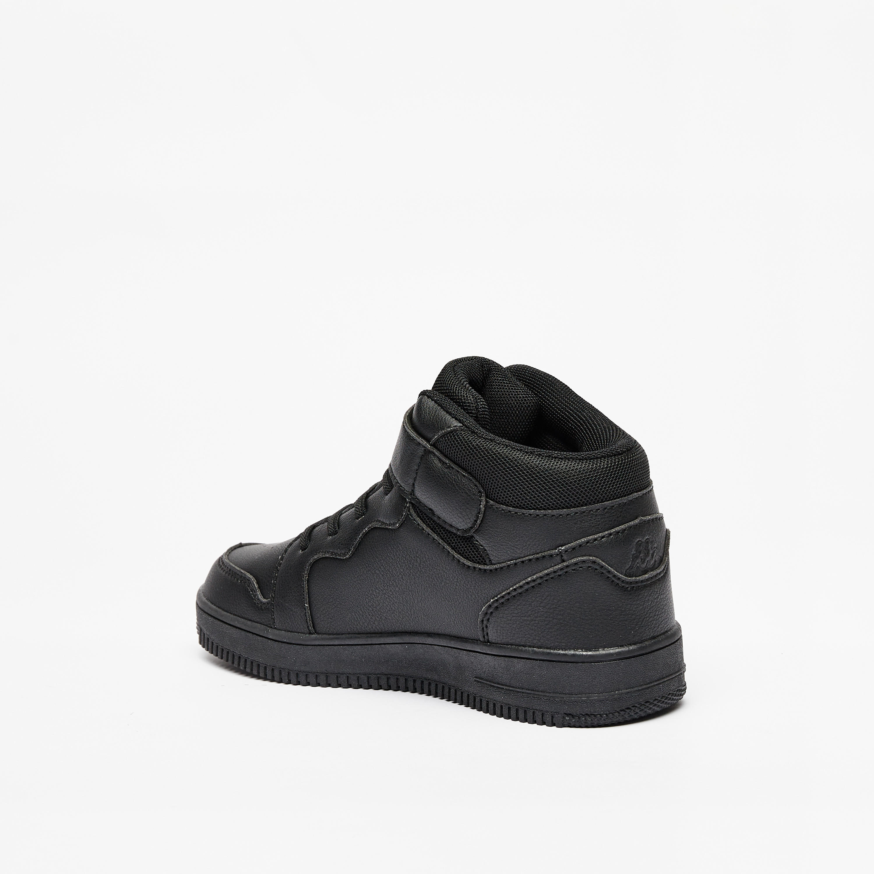 Kappa Kids Panelled High Top Sneakers with Hook and Loop Closure-girls-shoes-sneakers-image-2