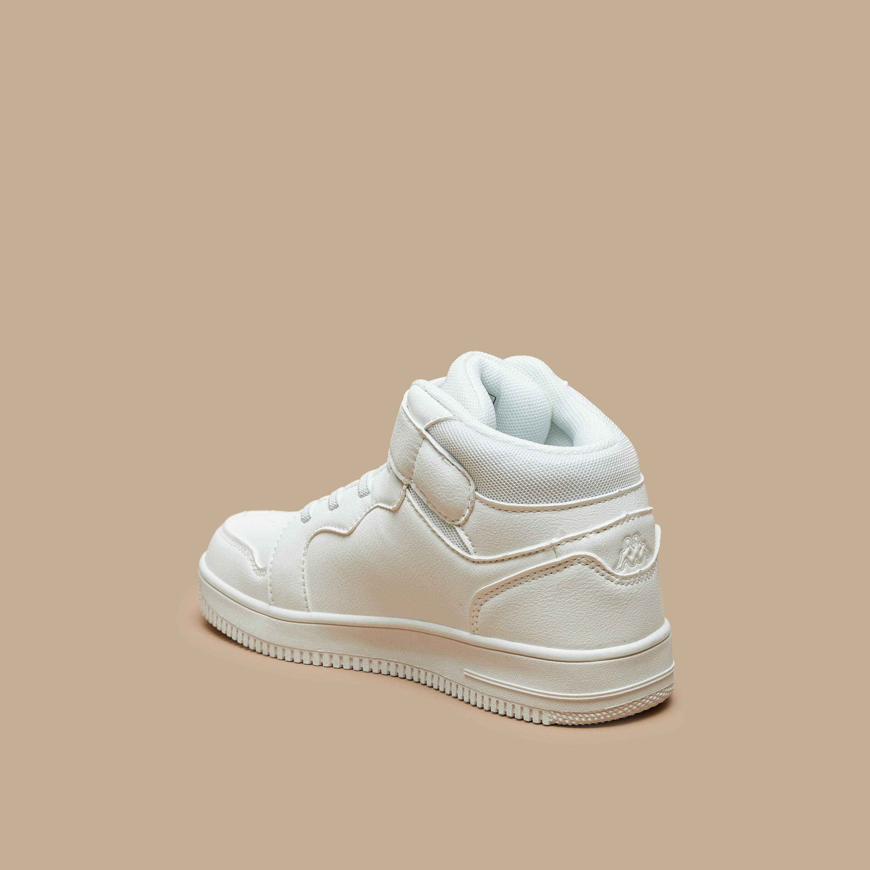 Kappa Kids Panelled High Top Sneakers with Hook and Loop Closure-girls-shoes-sneakers-image-2