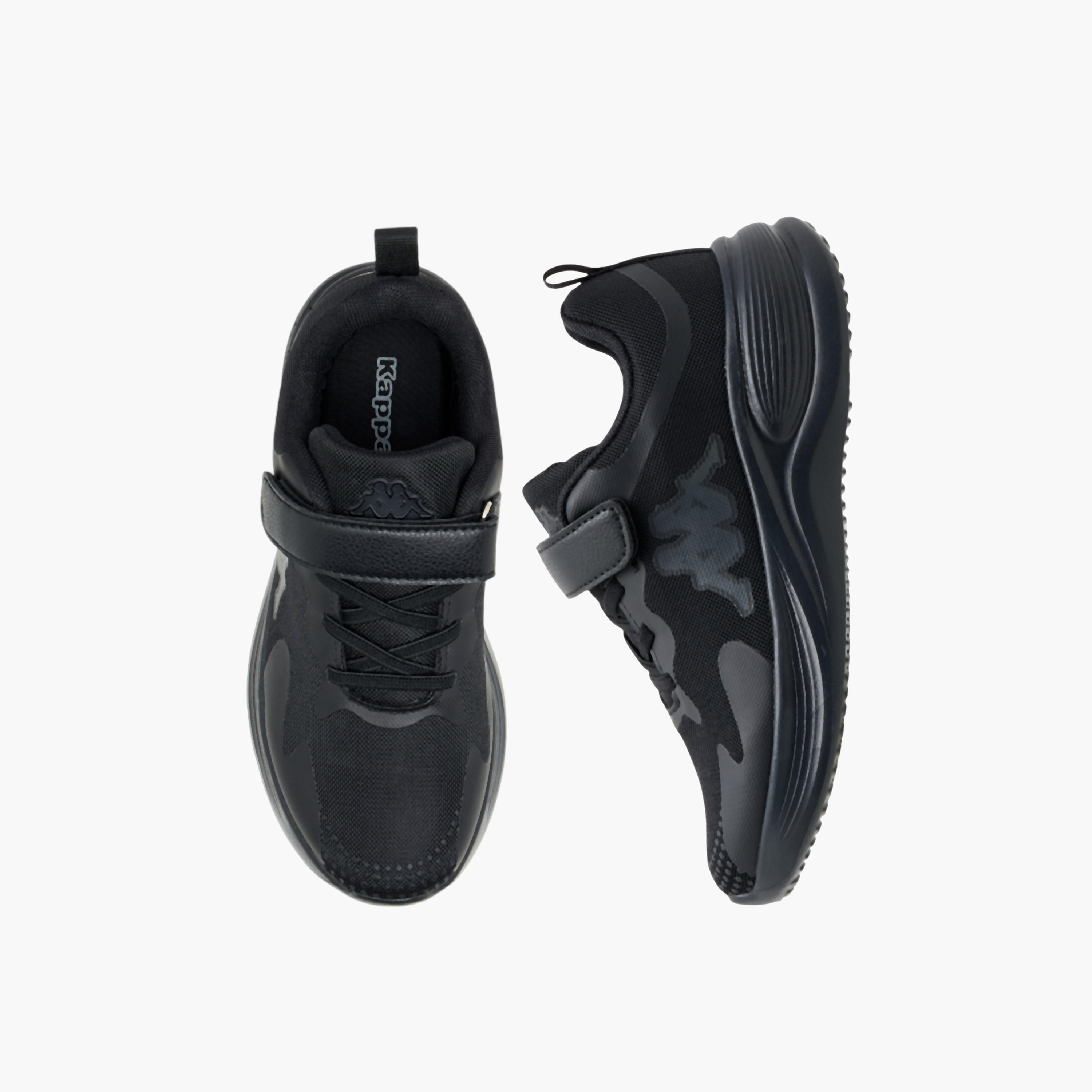 Kappa Girls' Logo Detail Sports Shoes with Hook and Loop Closure-girls-shoes-sneakers-image-1