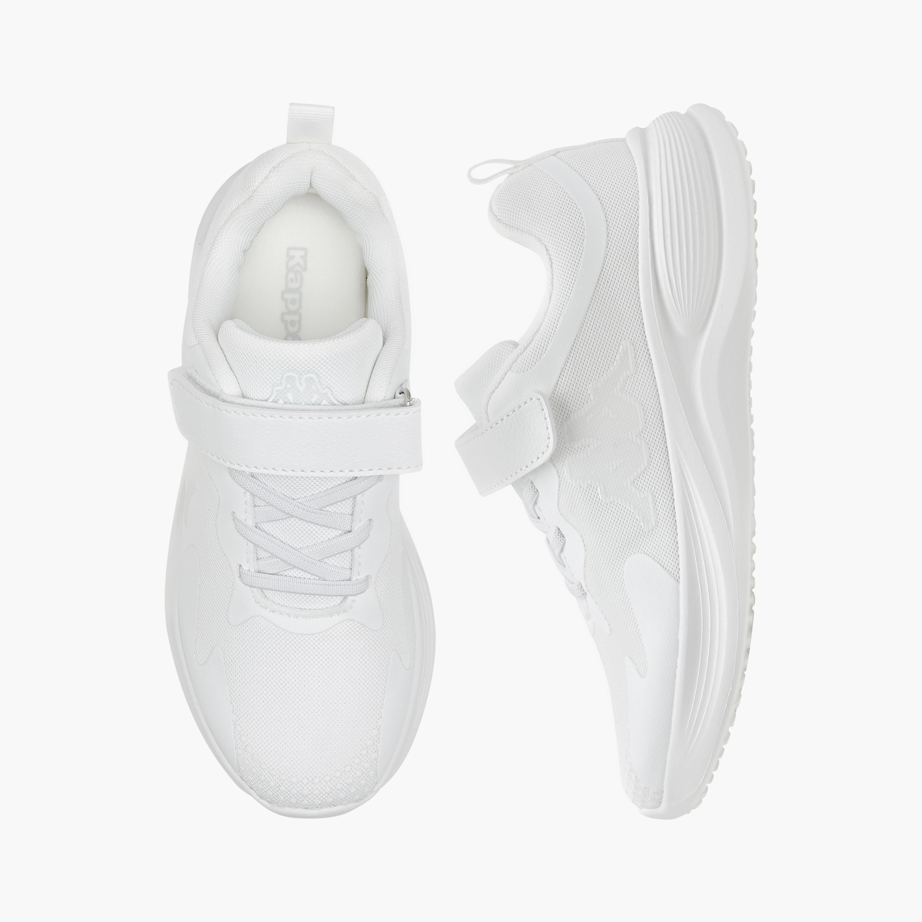 حذاء رياضي بشريط إغلاق لاصق وتفاصيل شعار للبنات من كابا-girls-shoes-sneakers-image-1
