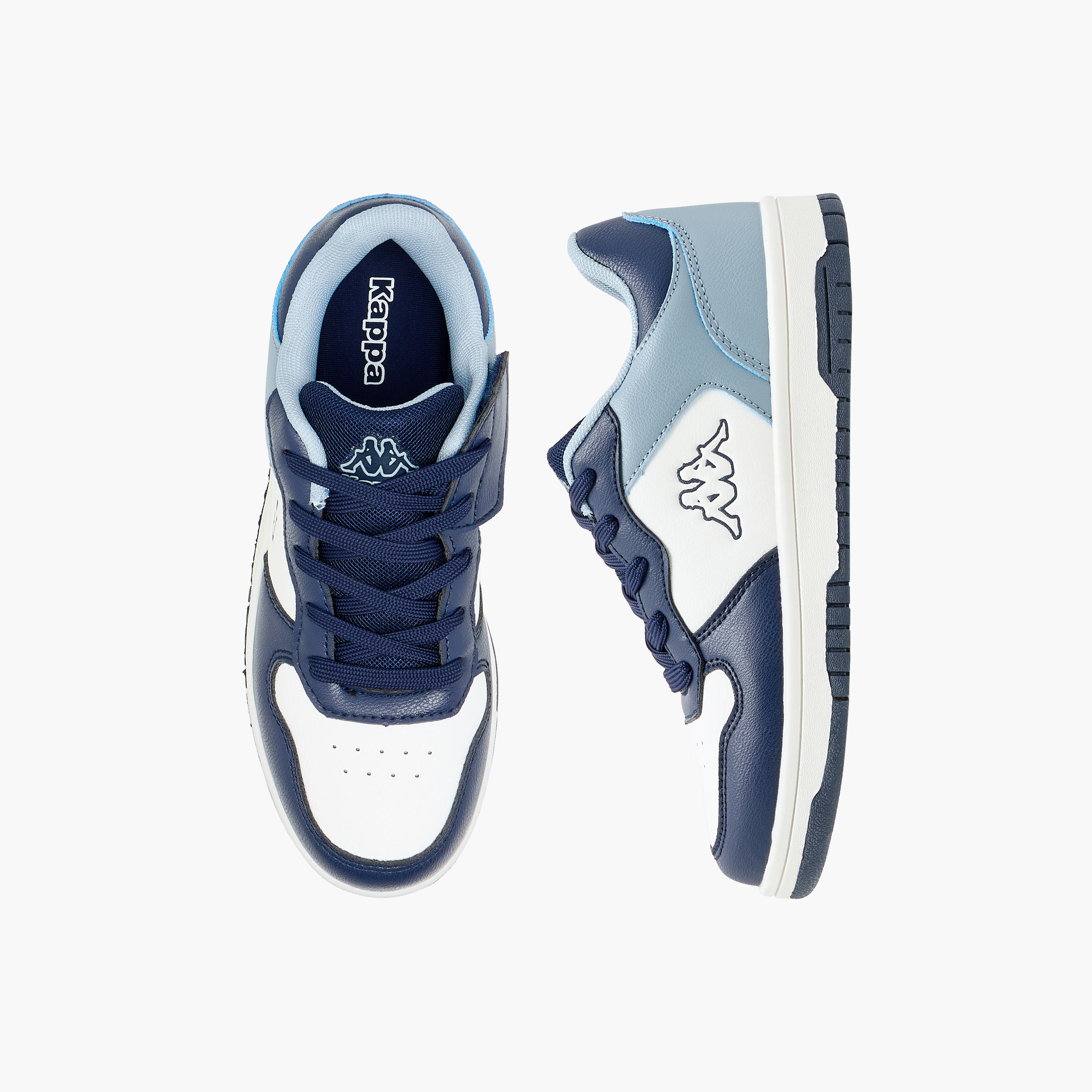 Kappa Boys' Colourblock Sneakers with Lace-Up Closure-boys-shoes-sneakers-image-1