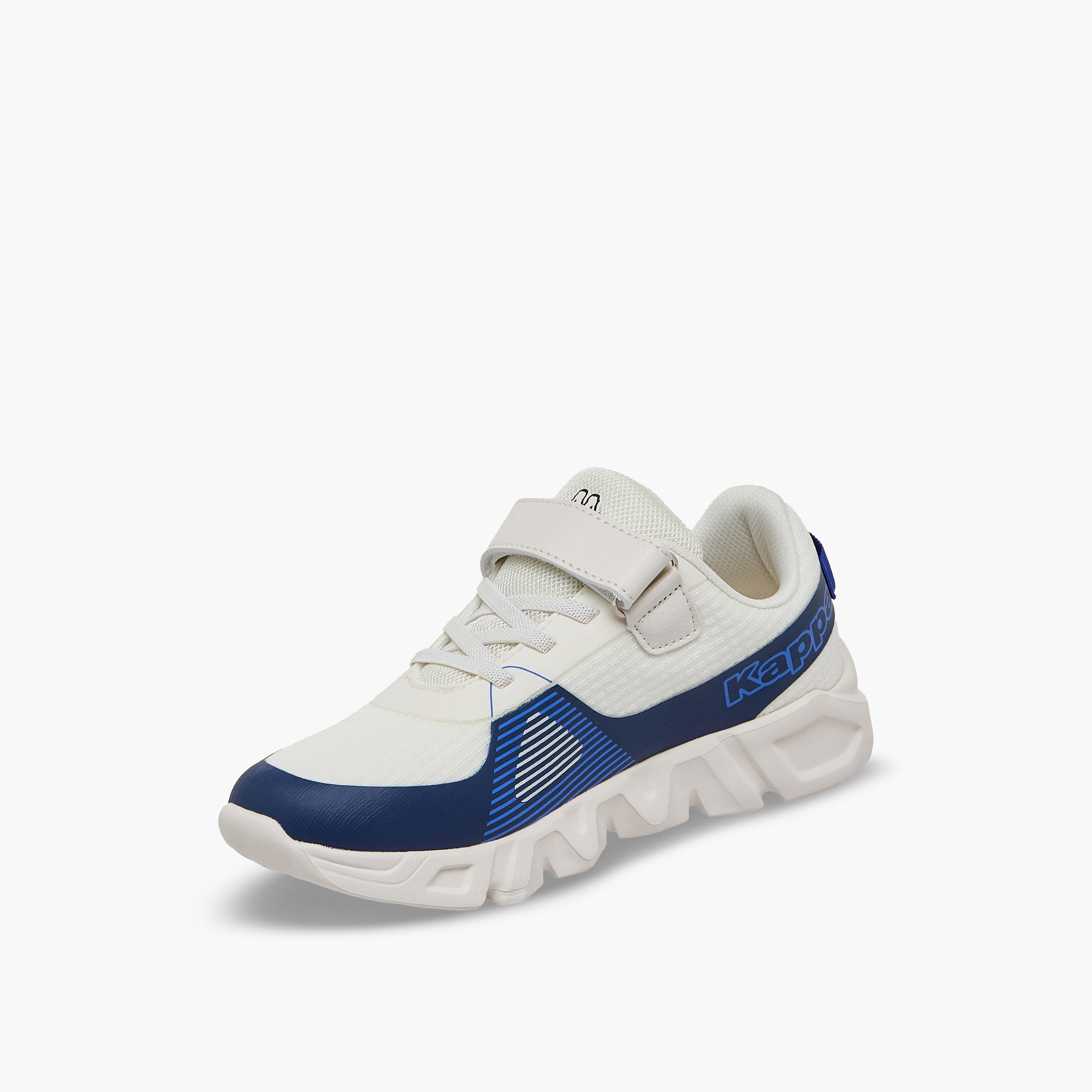 Kappa Boys Logo Print Hook & Loop Sports Shoes-sports-boys-shoes-image-4
