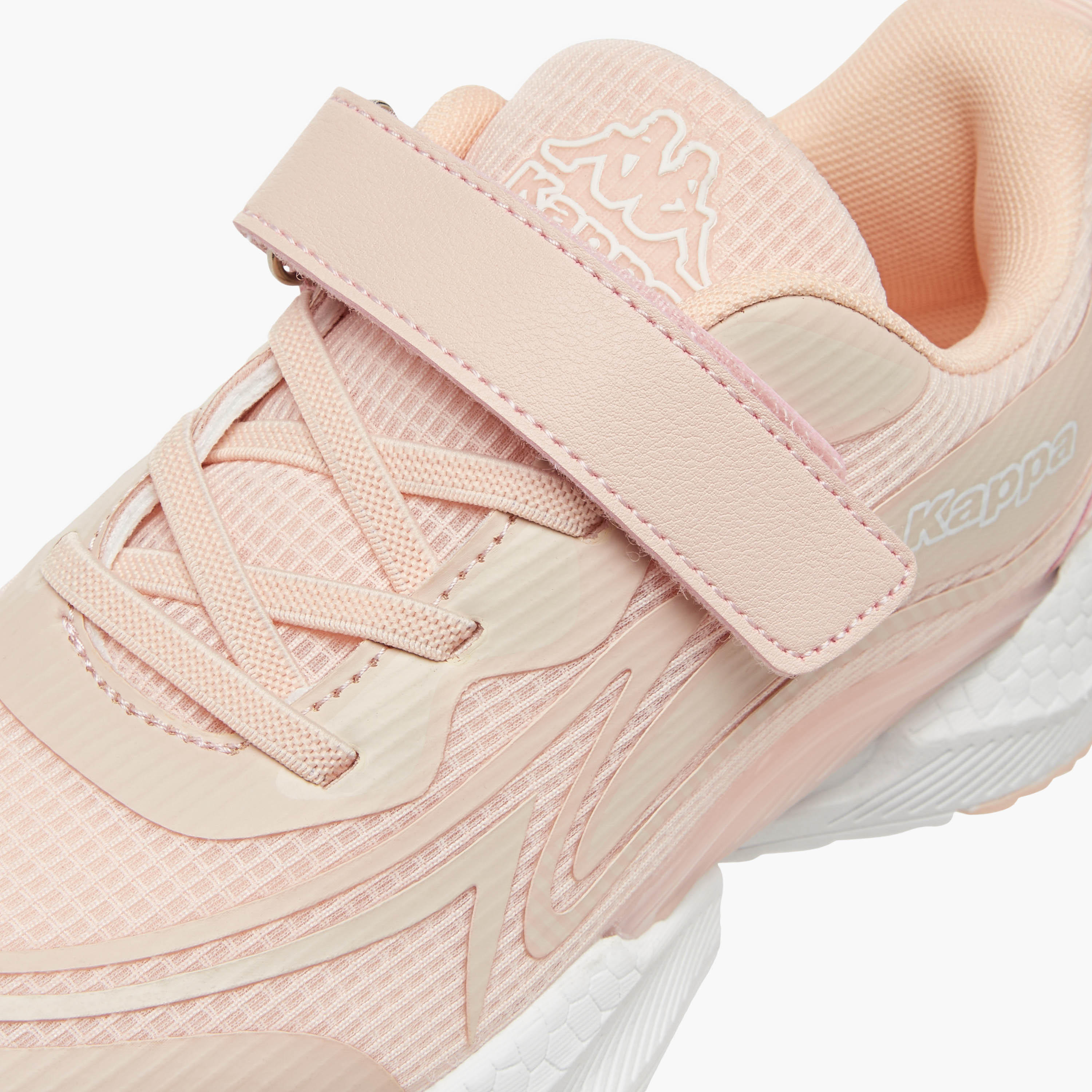 Kappa Girls' Logo Detail Sports Shoes with Hook and Loop Closure-girls-shoes-sneakers-image-4