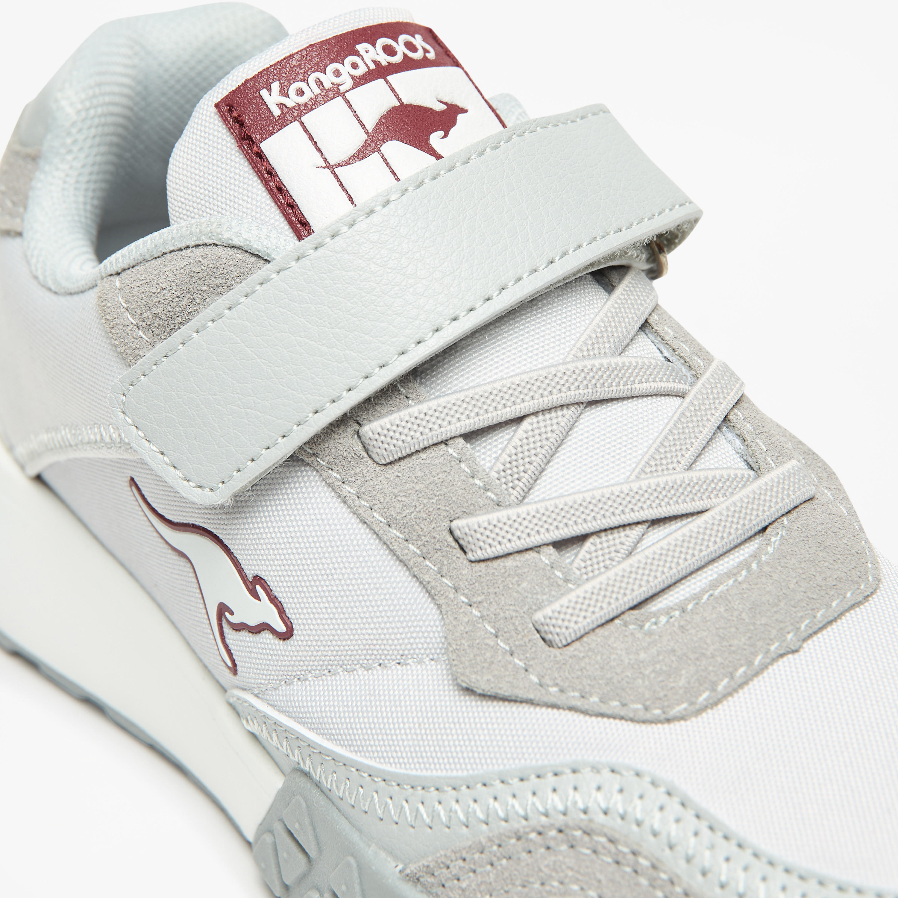 KangaROOS Kids' Logo Embossed Walking Shoes with Hook and Loop Closure-sports-boys-shoes-image-5