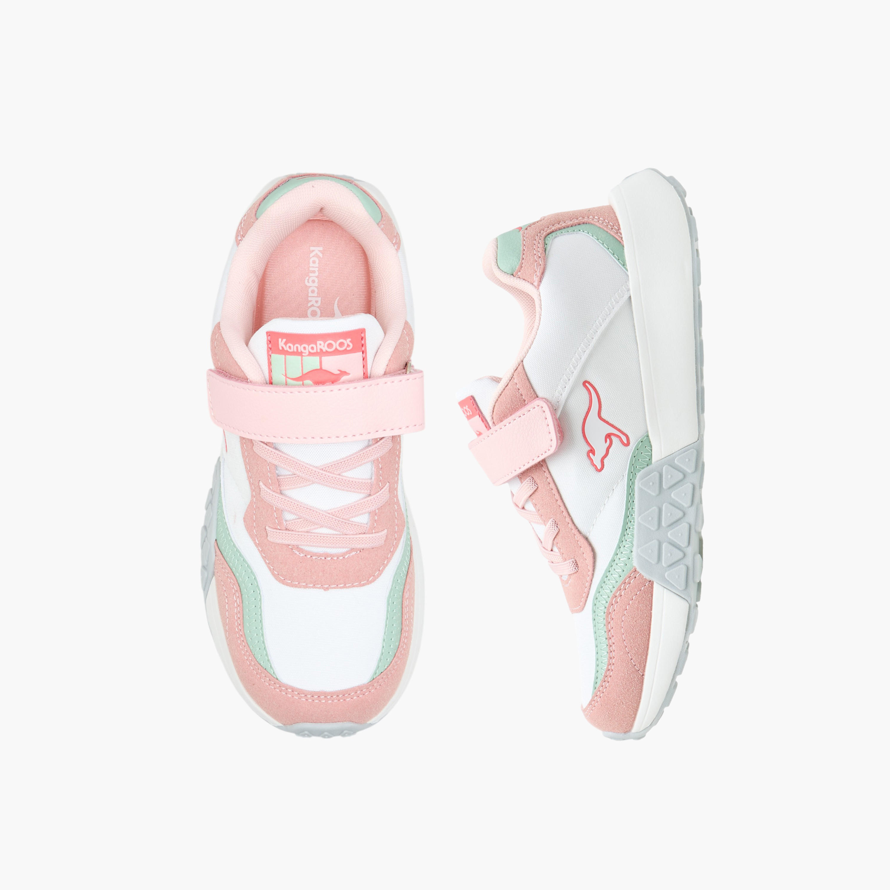 حذاء مشي قوالب ملونة بشريط لاصق للبنات من كانجاروس-girls-shoes-sneakers-image-1