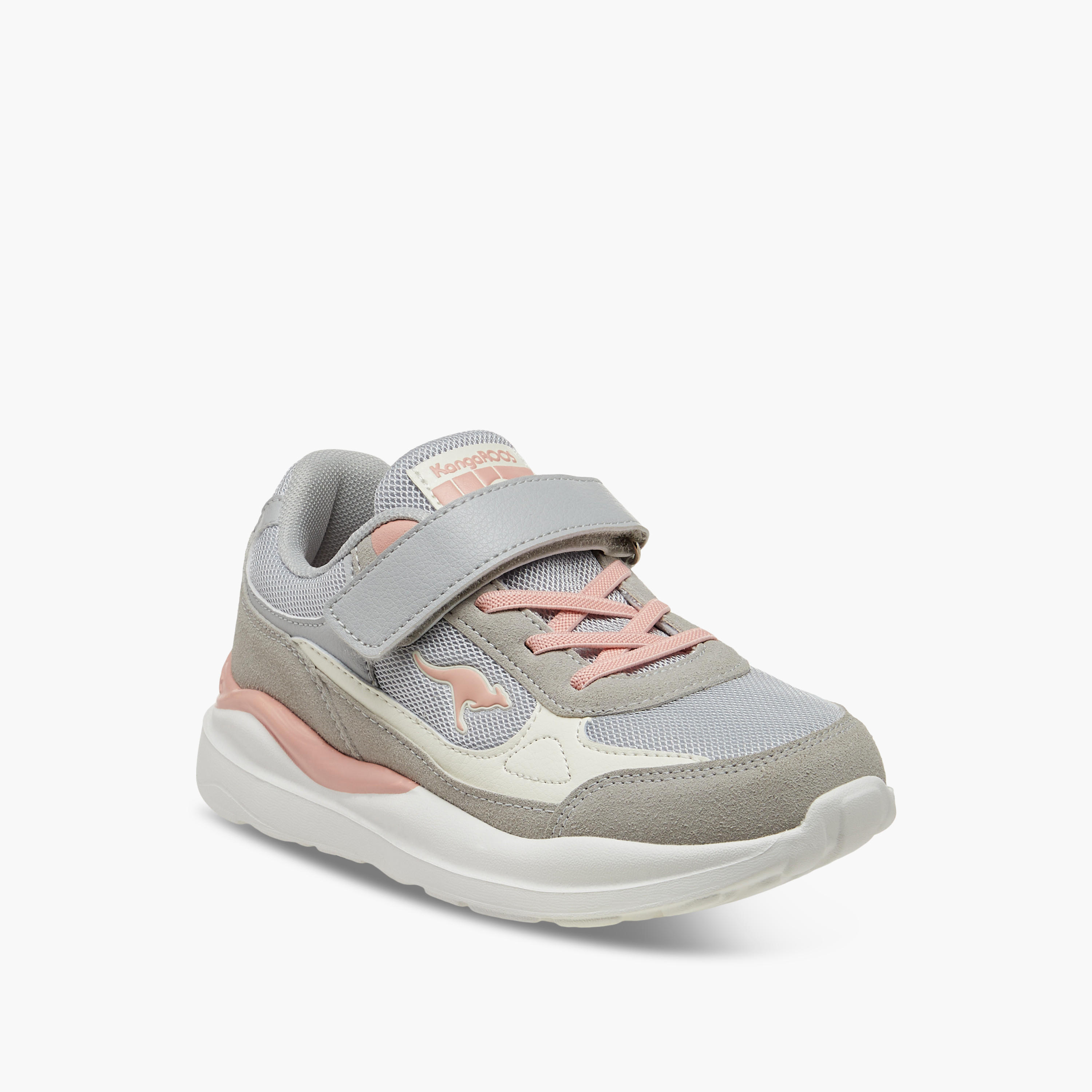 Kangaroos Girls Logo Detail Hook & Loop Walking Shoes-girls-shoes-sneakers-image-2