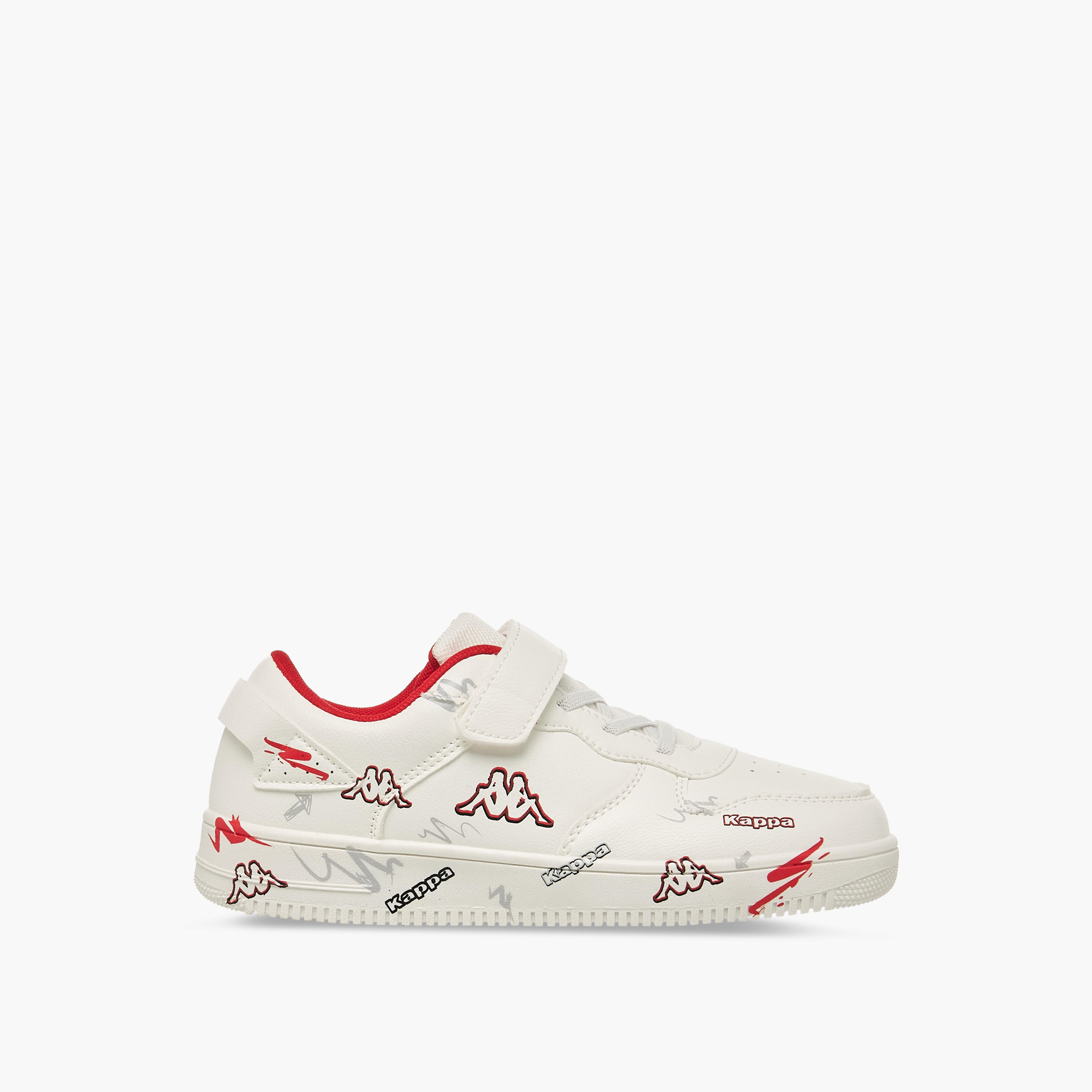 حذاء سنيكرز بشريط إغلاق لاصق وطبعات شعار للأولاد من كابا-boys-shoes-sneakers-image-3
