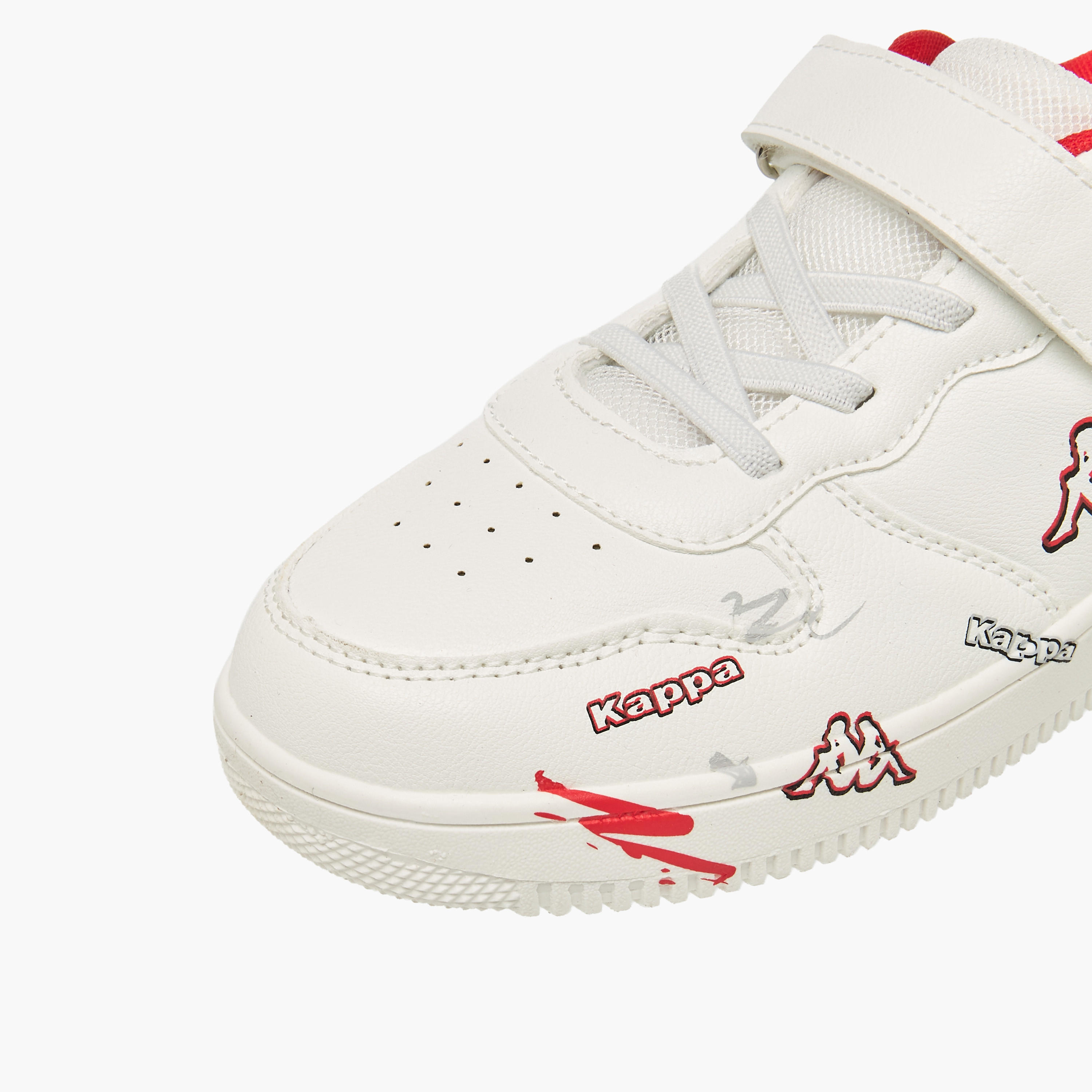 حذاء سنيكرز بشريط إغلاق لاصق وطبعات شعار للأولاد من كابا-boys-shoes-sneakers-image-4