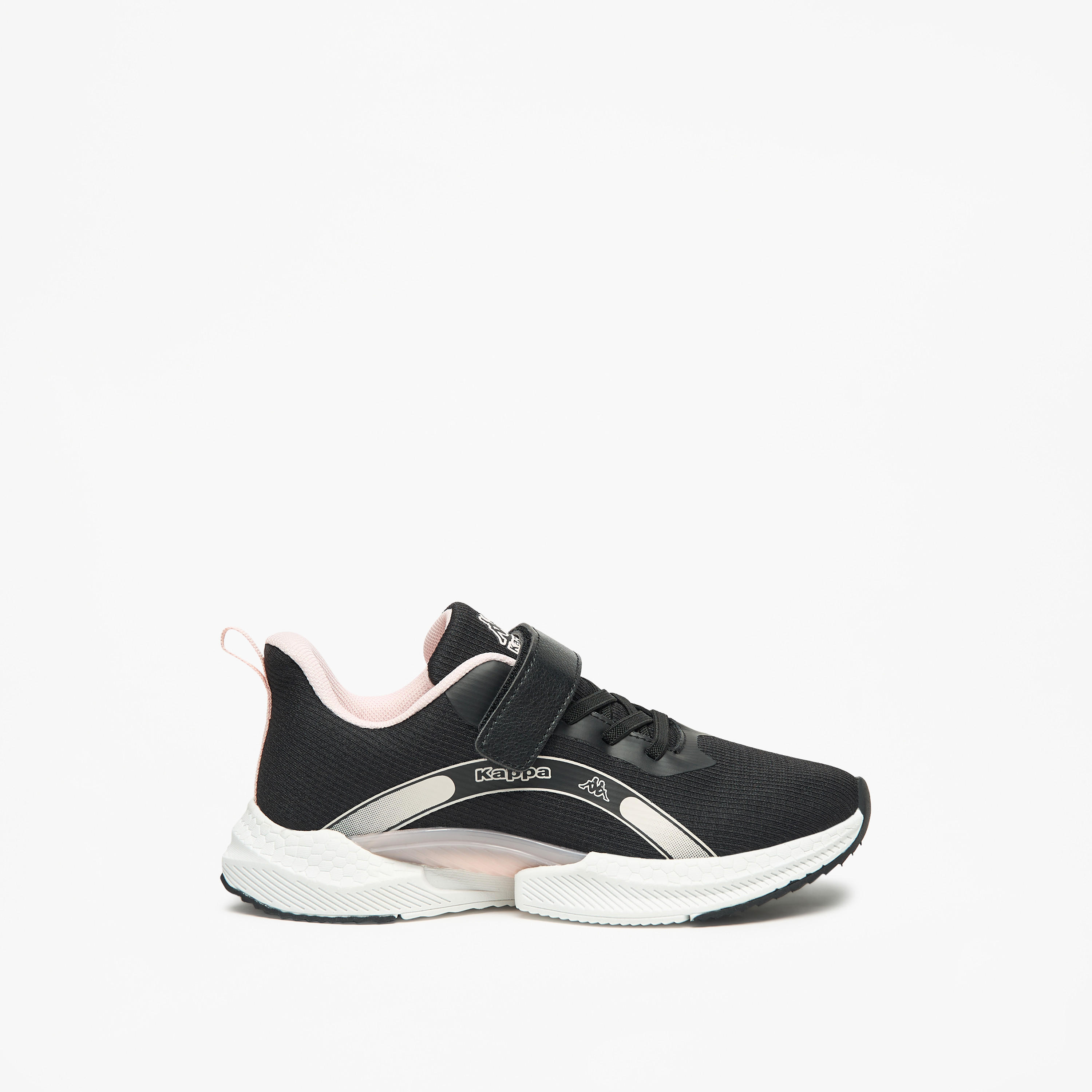 Kappa Girls' Logo Print Walking Shoes with Hook and Loop Closure-girls-shoes-sneakers-image-3