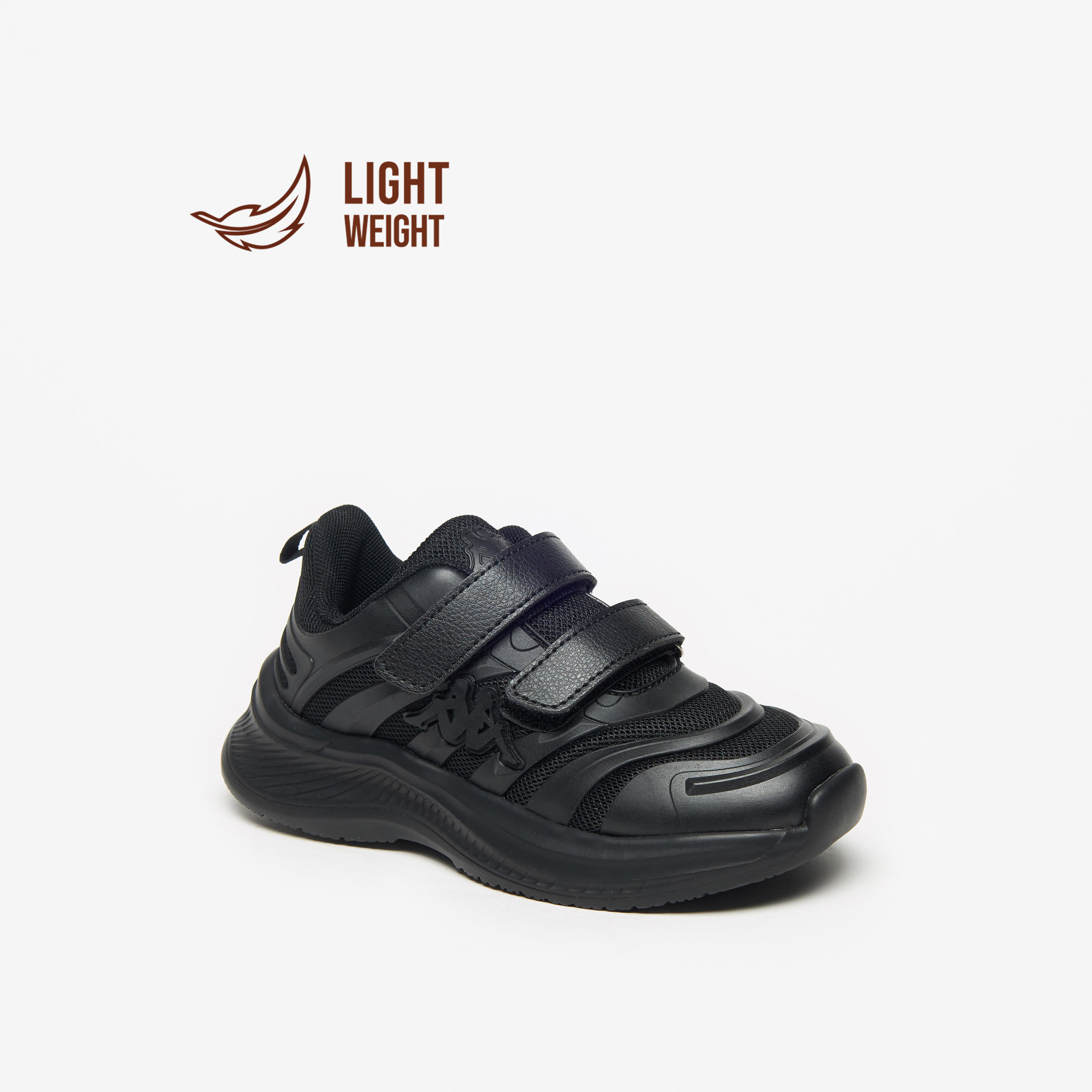 Kappa Kids Hook & Loop Breathable Walking Shoes-boys-shoes-schoolshoes-image-1