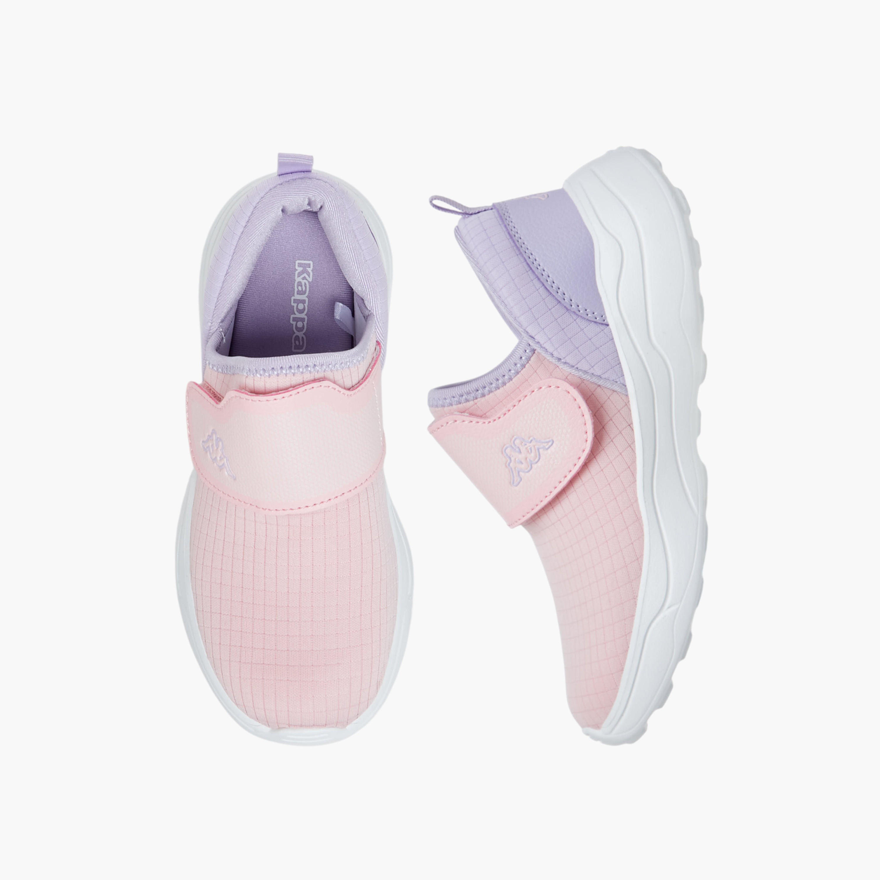Kappa Girls Cnf Checked Slip-On Walking Shoes-girls-shoes-sports-image-1