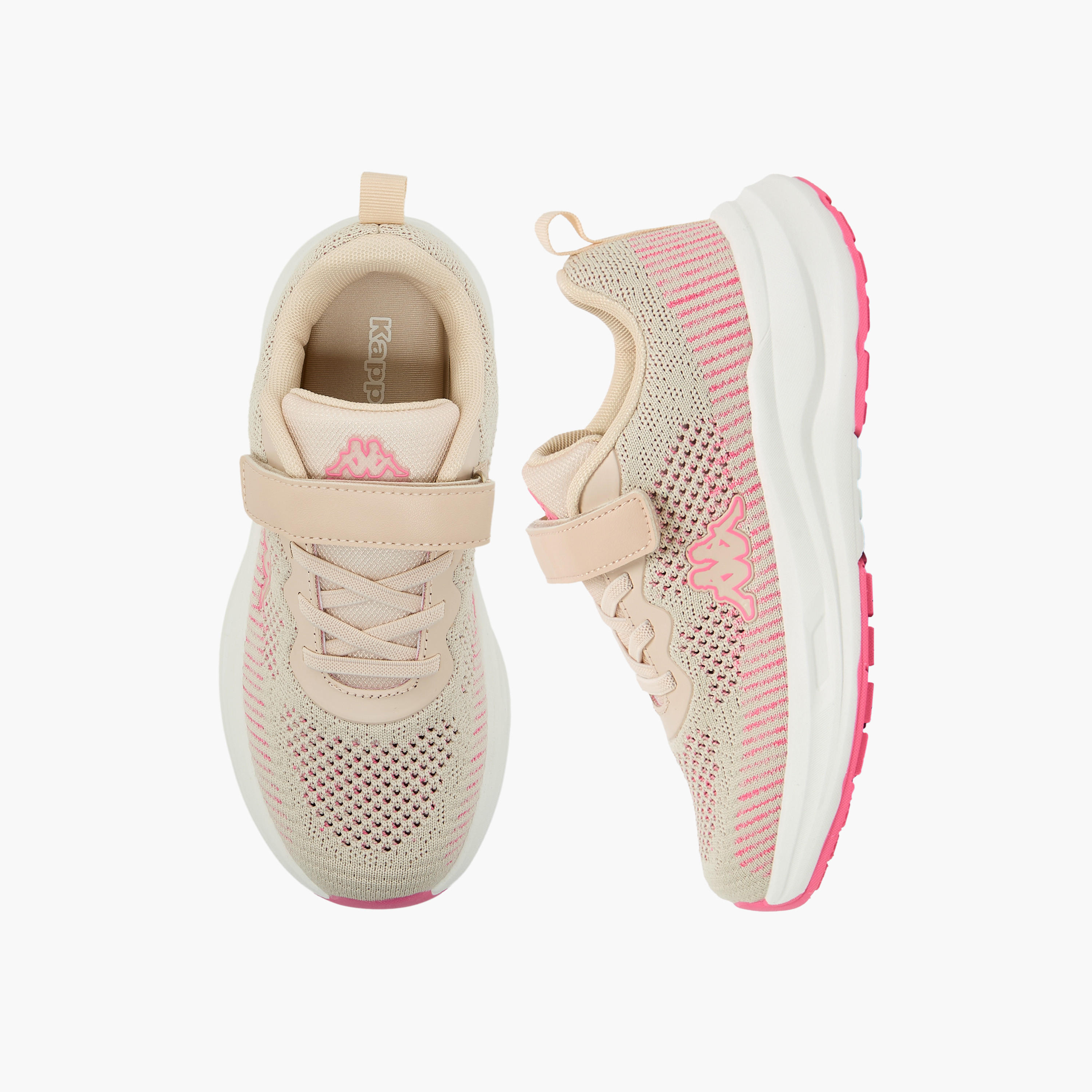 حذاء رياضي مخطط بشريط إغلاق لاصق للبنات من كابا-girls-shoes-sneakers-image-1