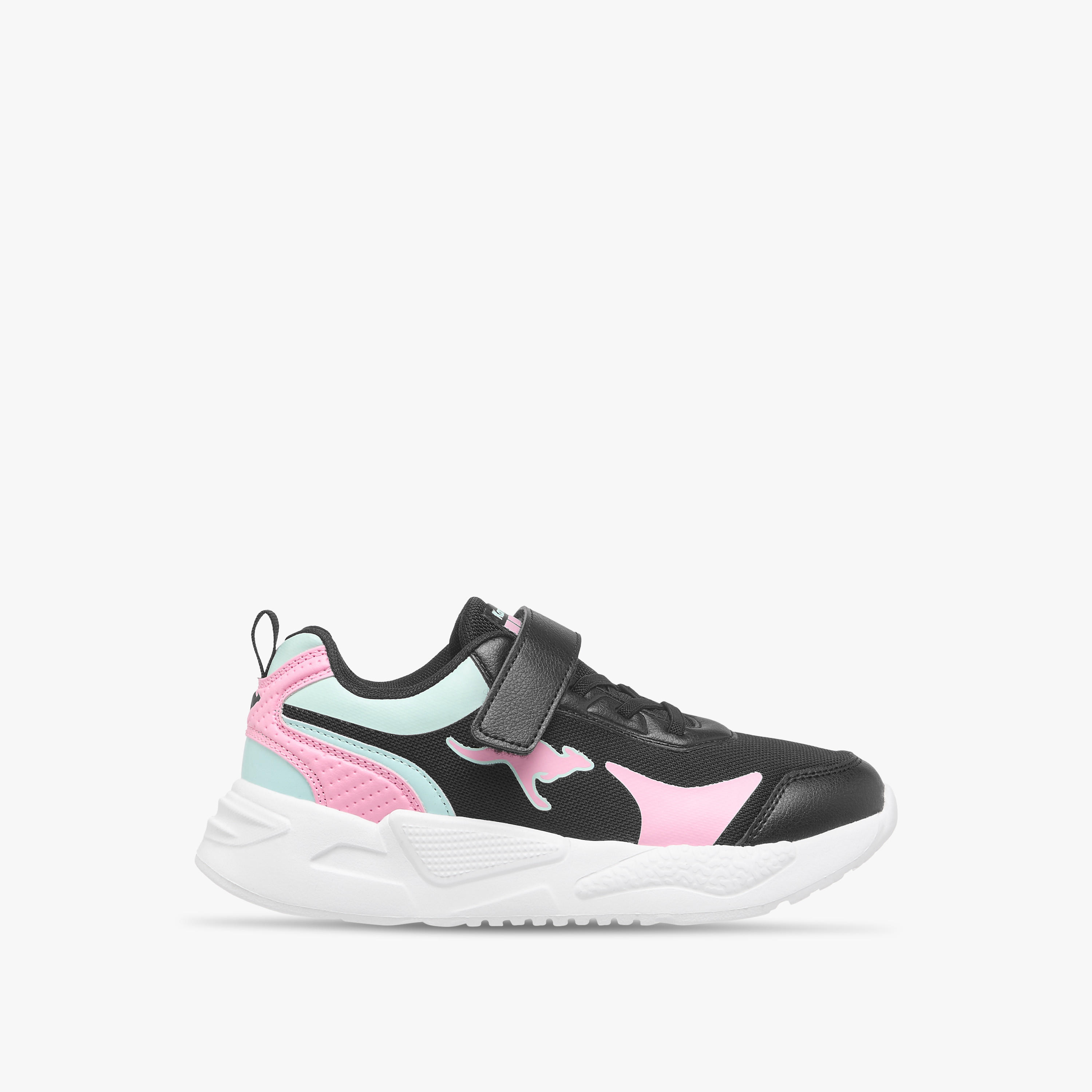 Kangaroos Girls Logo Detail Hook & Loop Walking Shoes-girls-shoes-sneakers-image-3