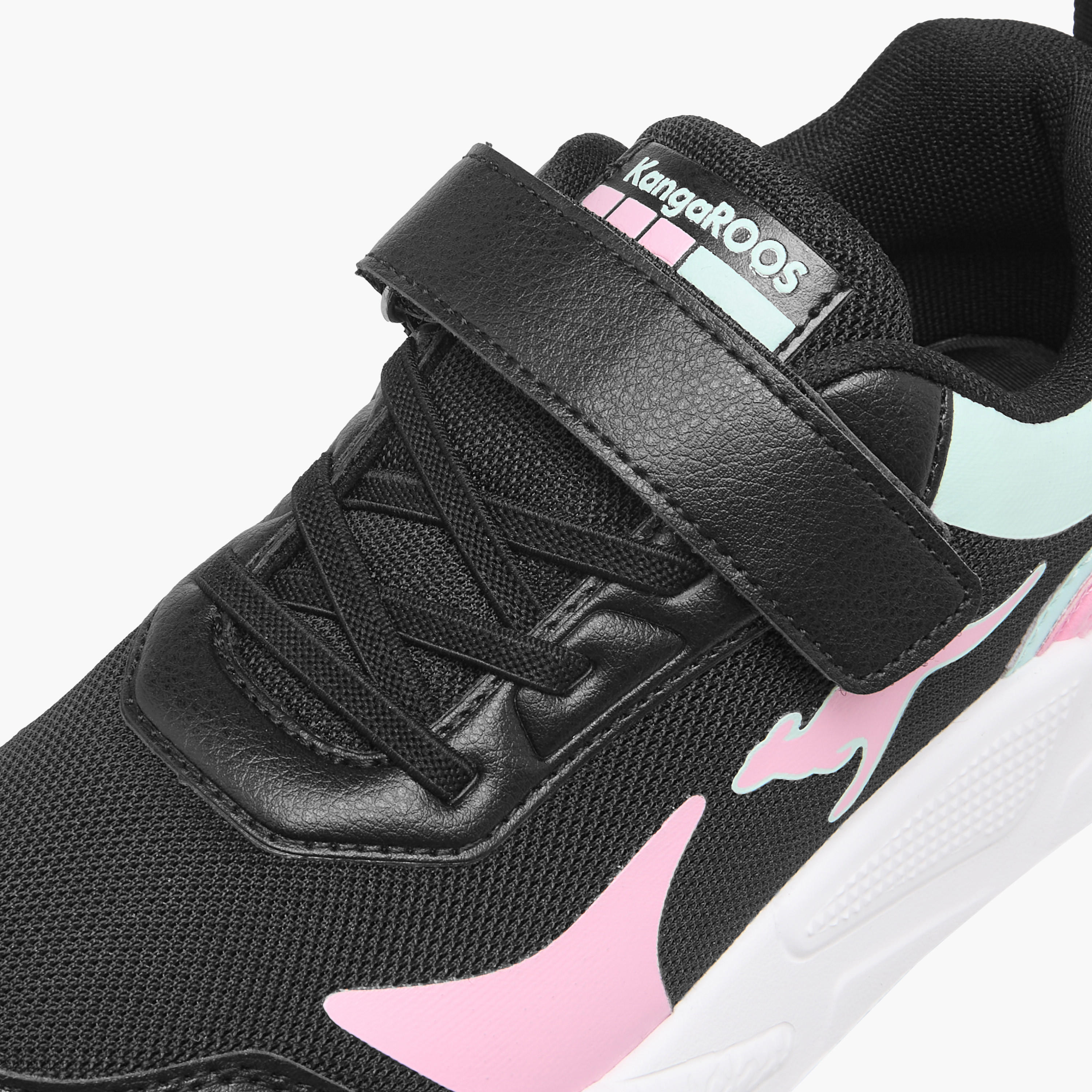 Kangaroos Girls Logo Detail Hook & Loop Walking Shoes-girls-shoes-sneakers-image-4