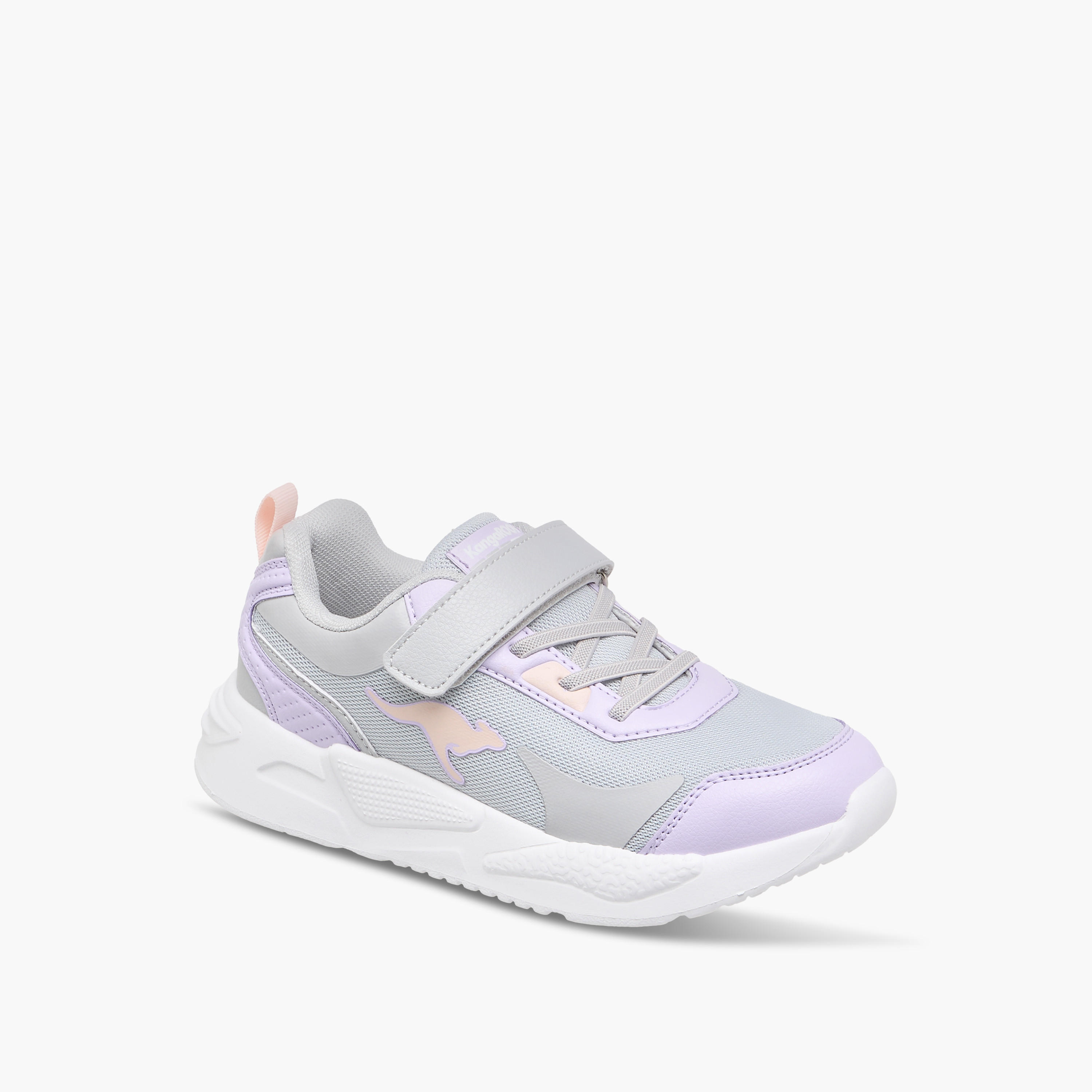 Kangaroos Girls Logo Detail Hook & Loop Walking Shoes-girls-shoes-sneakers-image-2