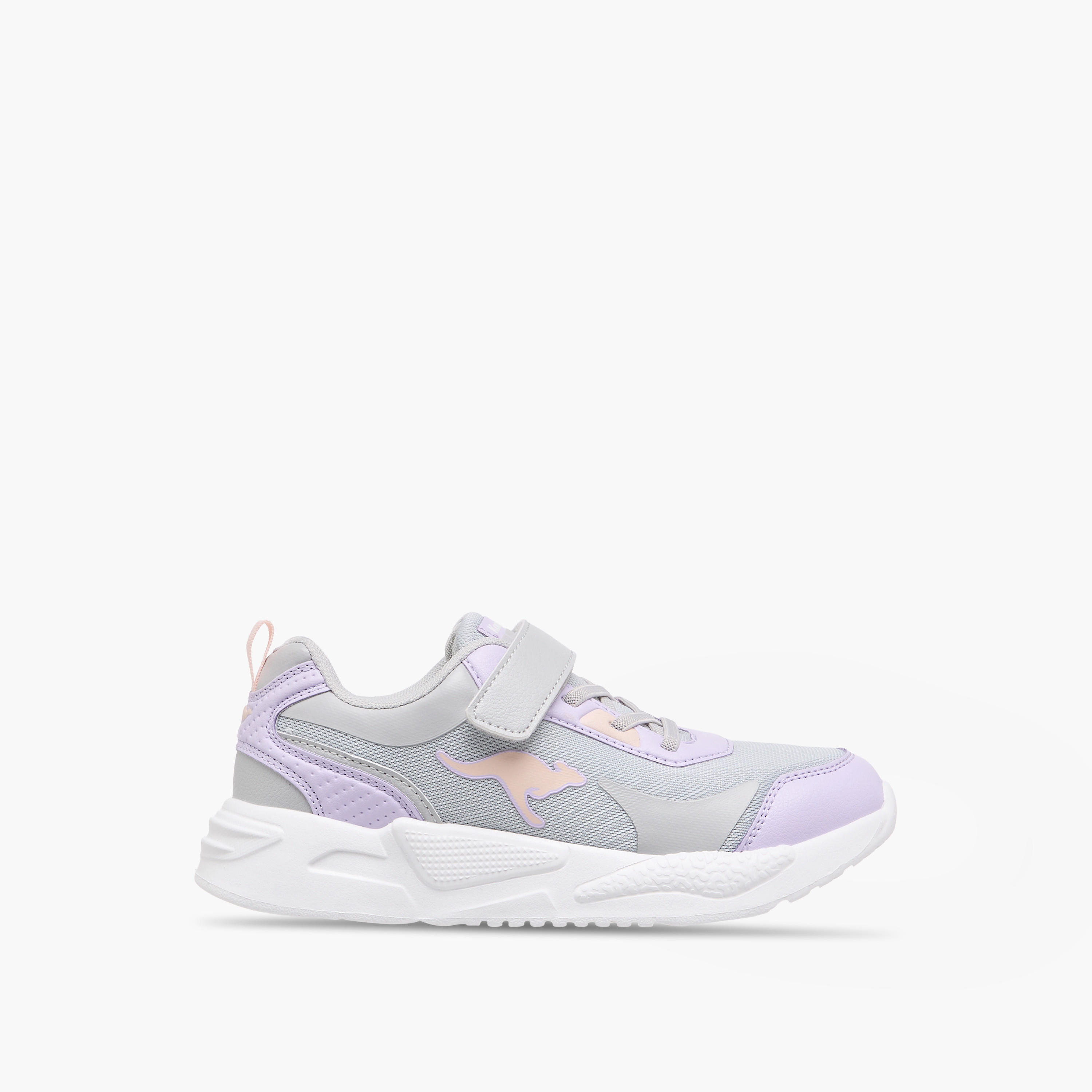 Kangaroos Girls Logo Detail Hook & Loop Walking Shoes-girls-shoes-sneakers-image-3