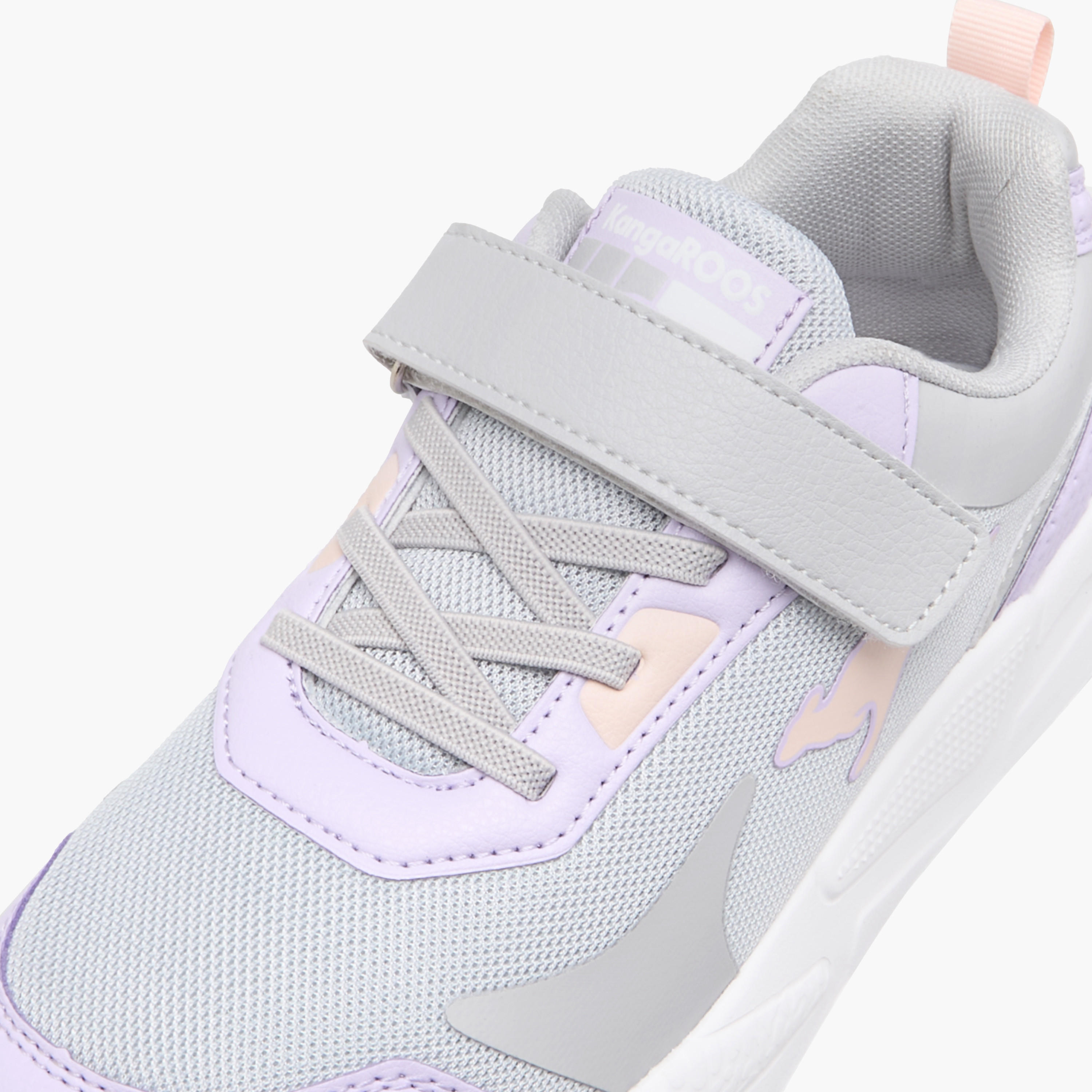Kangaroos Girls Logo Detail Hook & Loop Walking Shoes-girls-shoes-sneakers-image-4