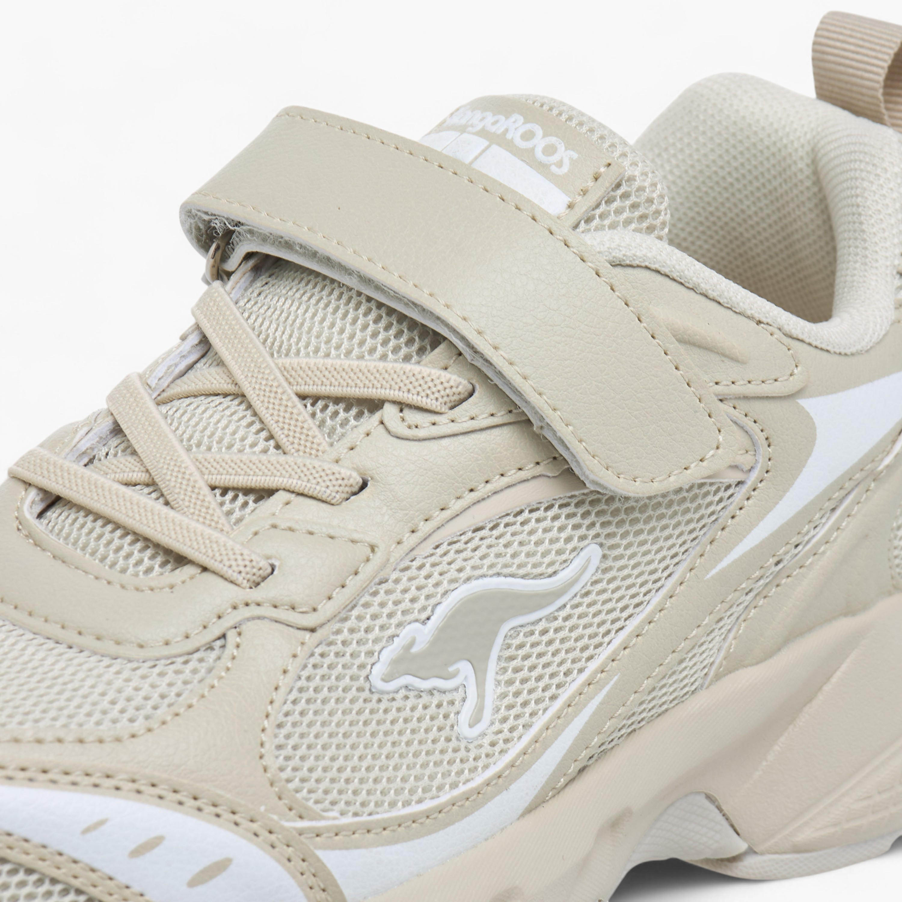 Kangaroos Girls Logo Detail Hook & Loop Walking Shoes-girls-shoes-sneakers-image-4