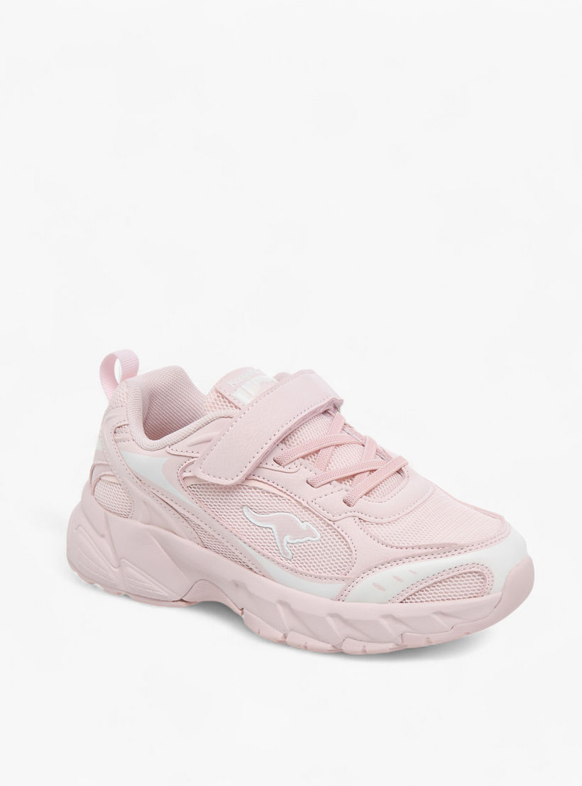 Kangaroos Girls Logo Detail Hook & Loop Walking Shoes-girls-shoes-sneakers-image-2
