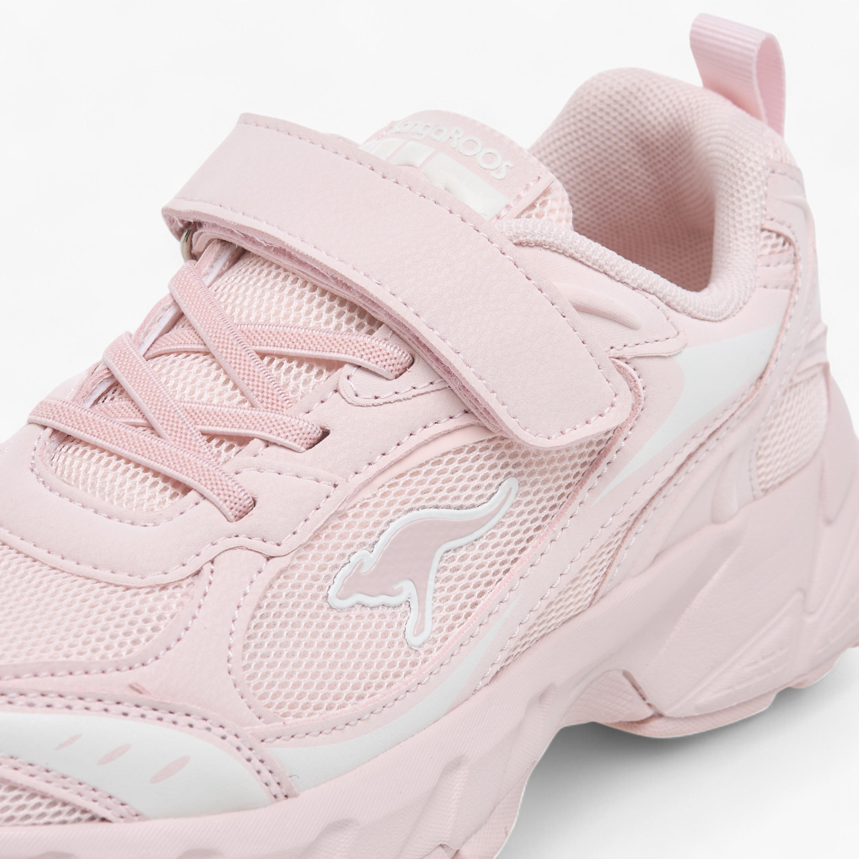 Kangaroos Girls Logo Detail Hook & Loop Walking Shoes-girls-shoes-sneakers-image-4