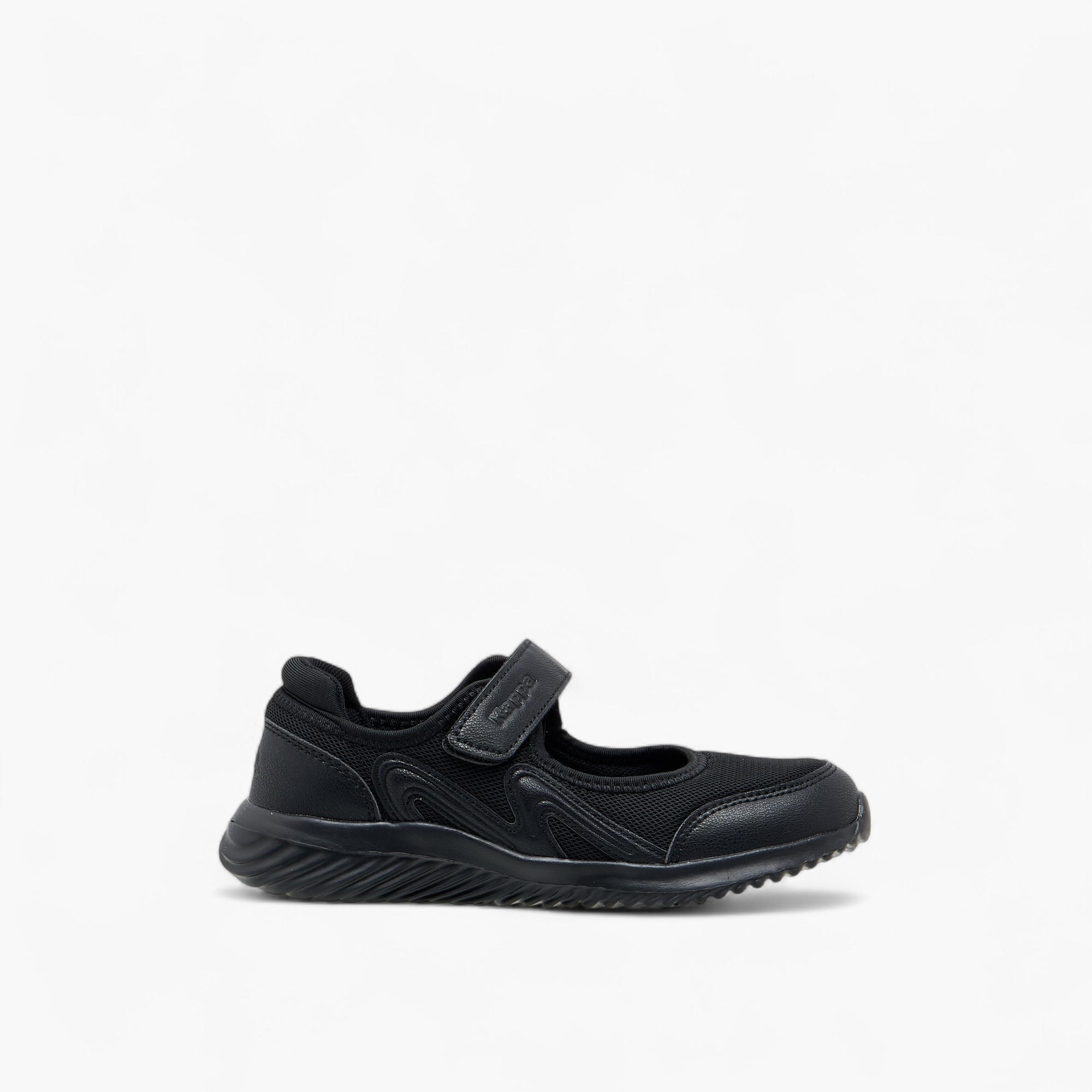 Kappa Girls' Logo Textured Mary Jane School Shoes with Hook and Loop Closure-girls-shoes-maryjanes-image-3