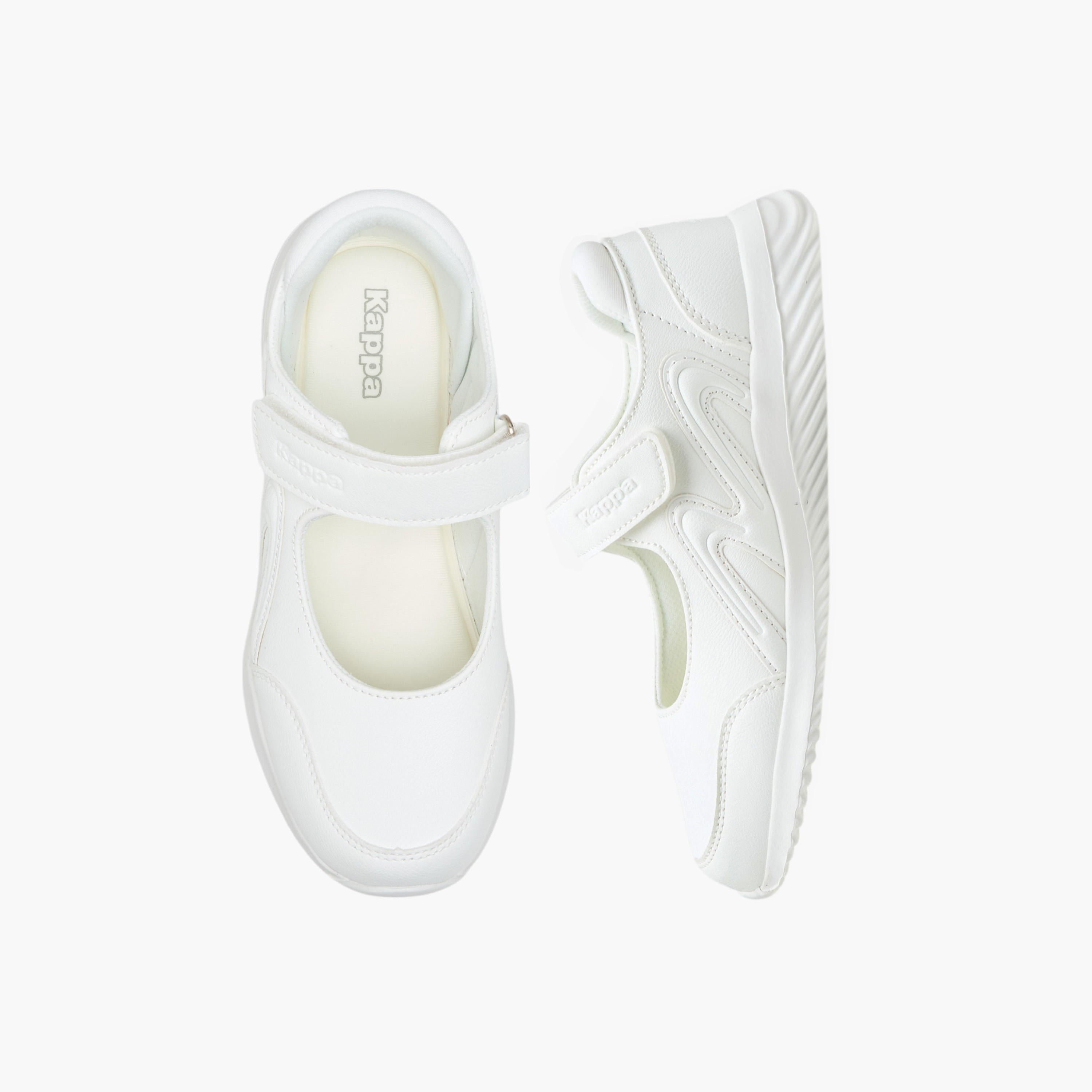 Kappa Girls' Textured School Shoes with Hook and Loop Closure-girls-shoes-maryjanes-image-1