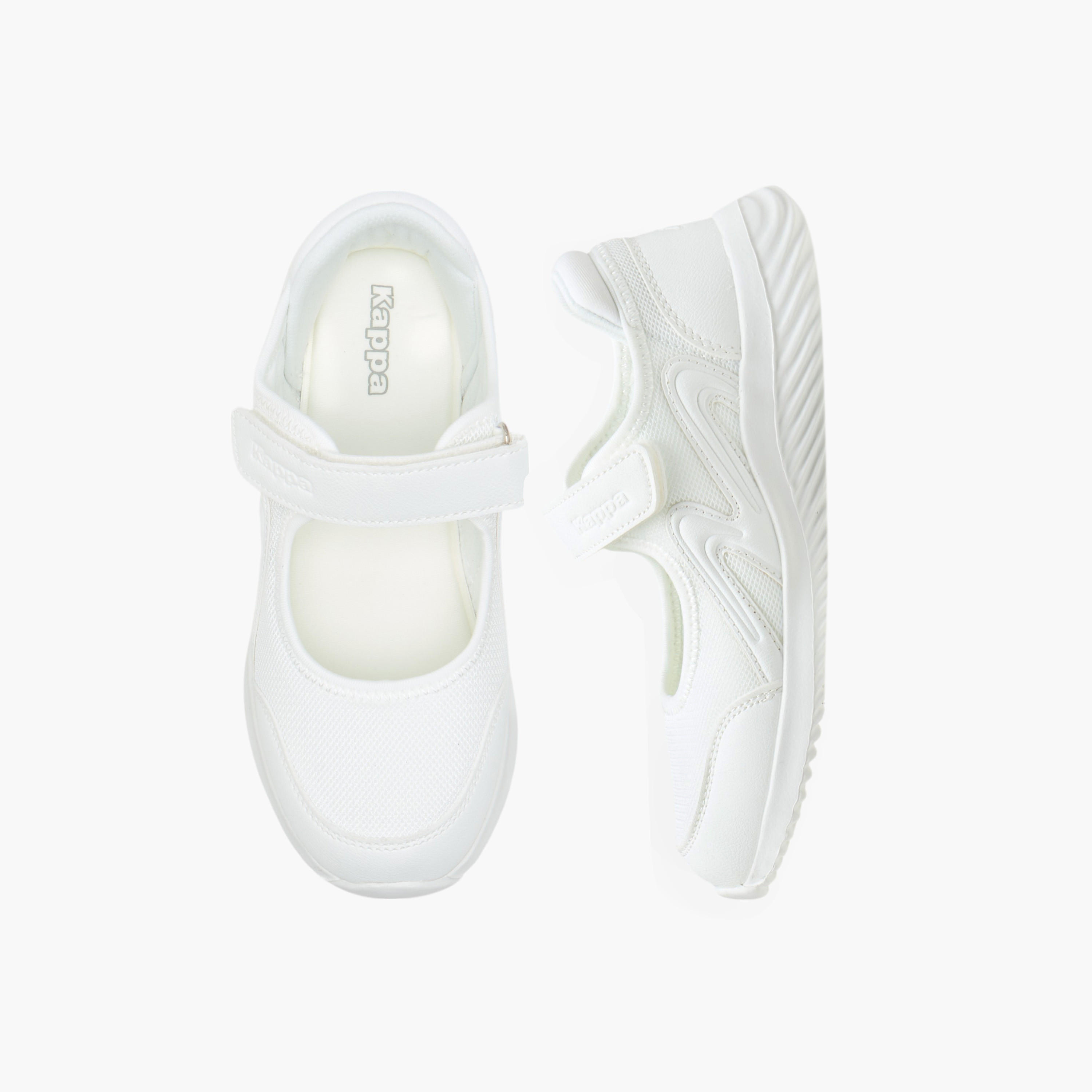 Kappa Girls' Textured School Shoes with Hook and Loop Closure-girls-shoes-maryjanes-image-1