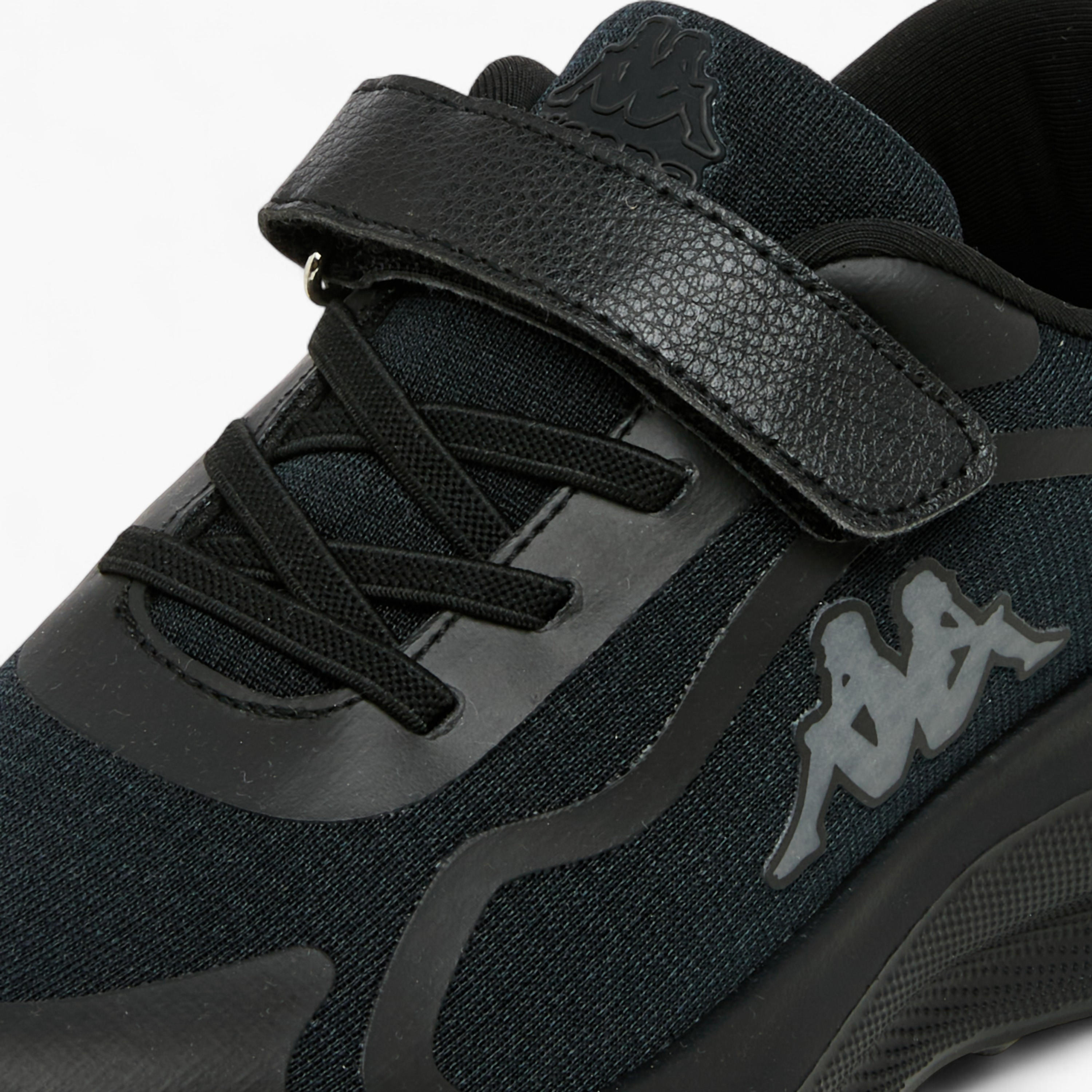 Kappa Girls Logo Print Hook & Loop Walking Shoes-girls-shoes-sports-image-4