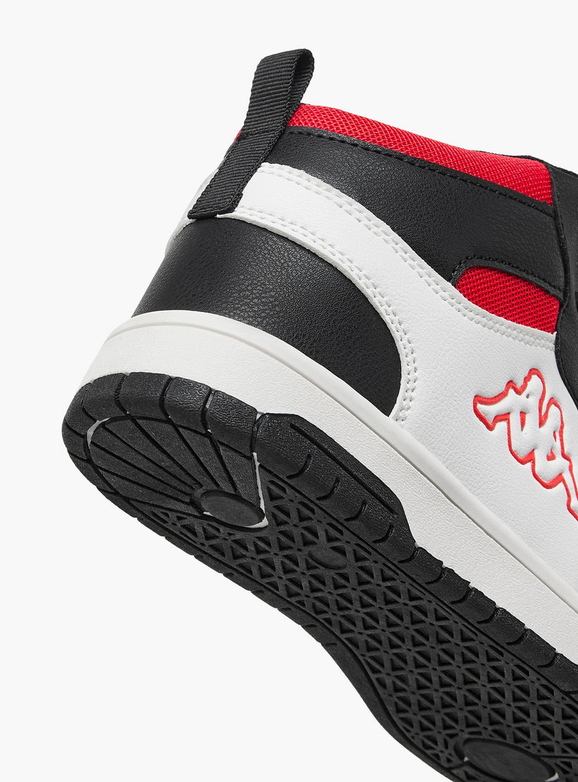 Kappa Boys' Panelled High Top Lace-Up Sneakers with Pull Tab-boys-shoes-sneakers-image-5