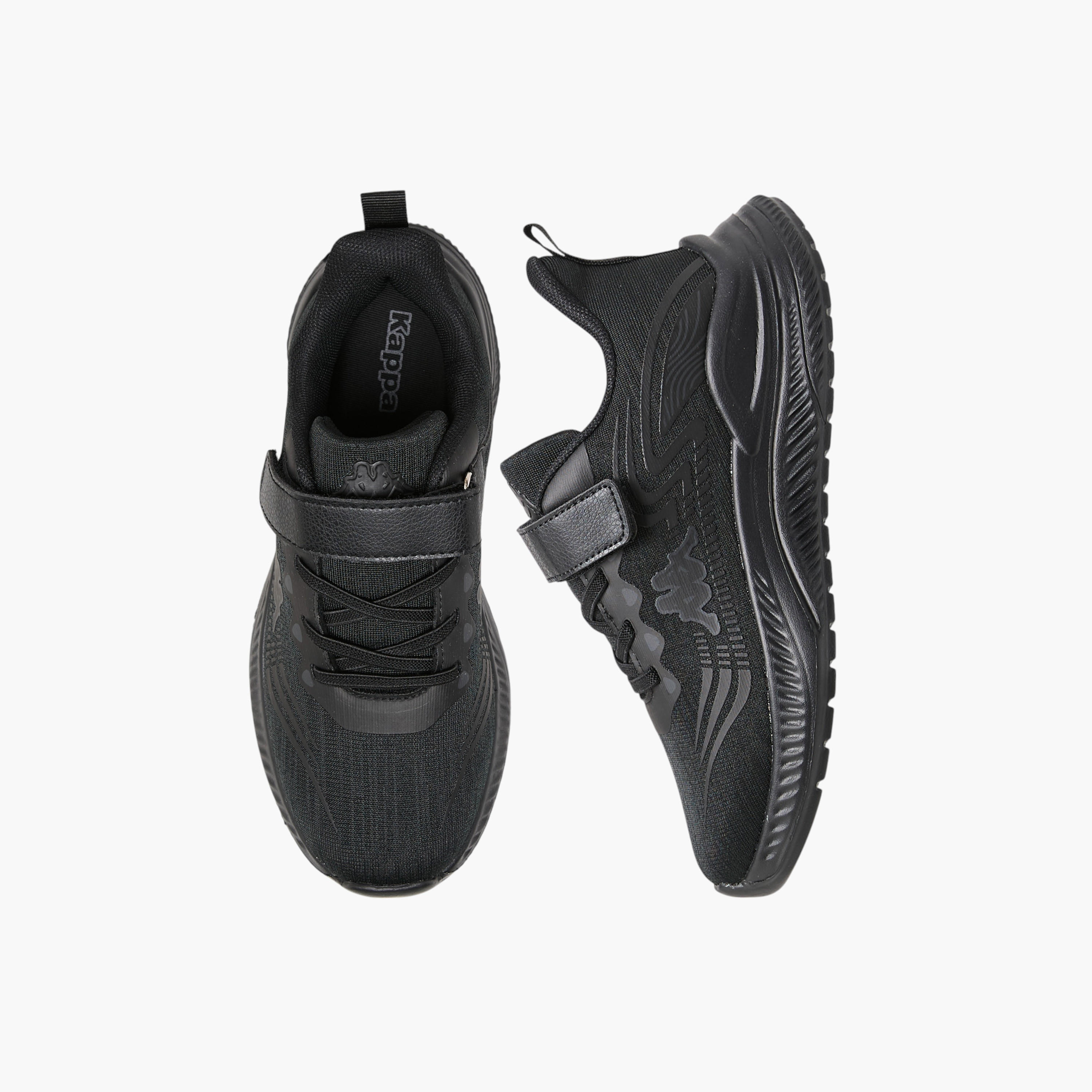Kappa Girls Logo Print Hook & Loop Walking Shoes-girls-shoes-sneakers-image-1