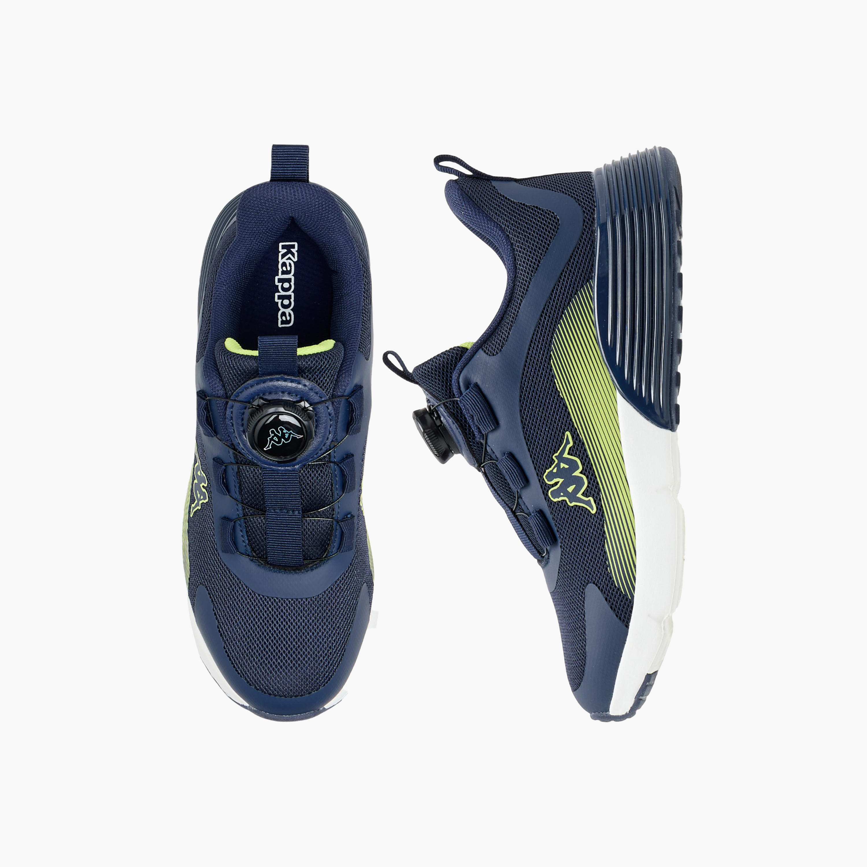 Kappa Kids Drawstring Cushioned Sole Walking Shoes-boys-shoes-schoolshoes-image-1