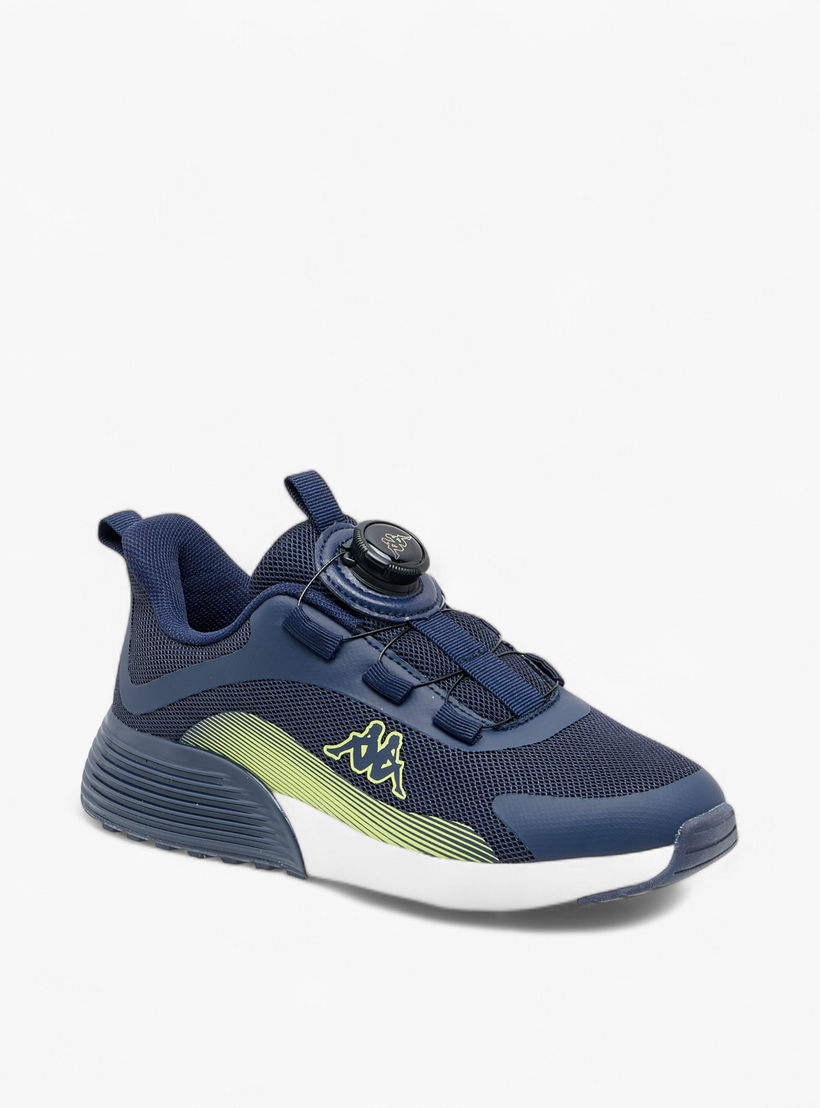 Kappa Kids Drawstring Cushioned Sole Walking Shoes-boys-shoes-schoolshoes-image-2