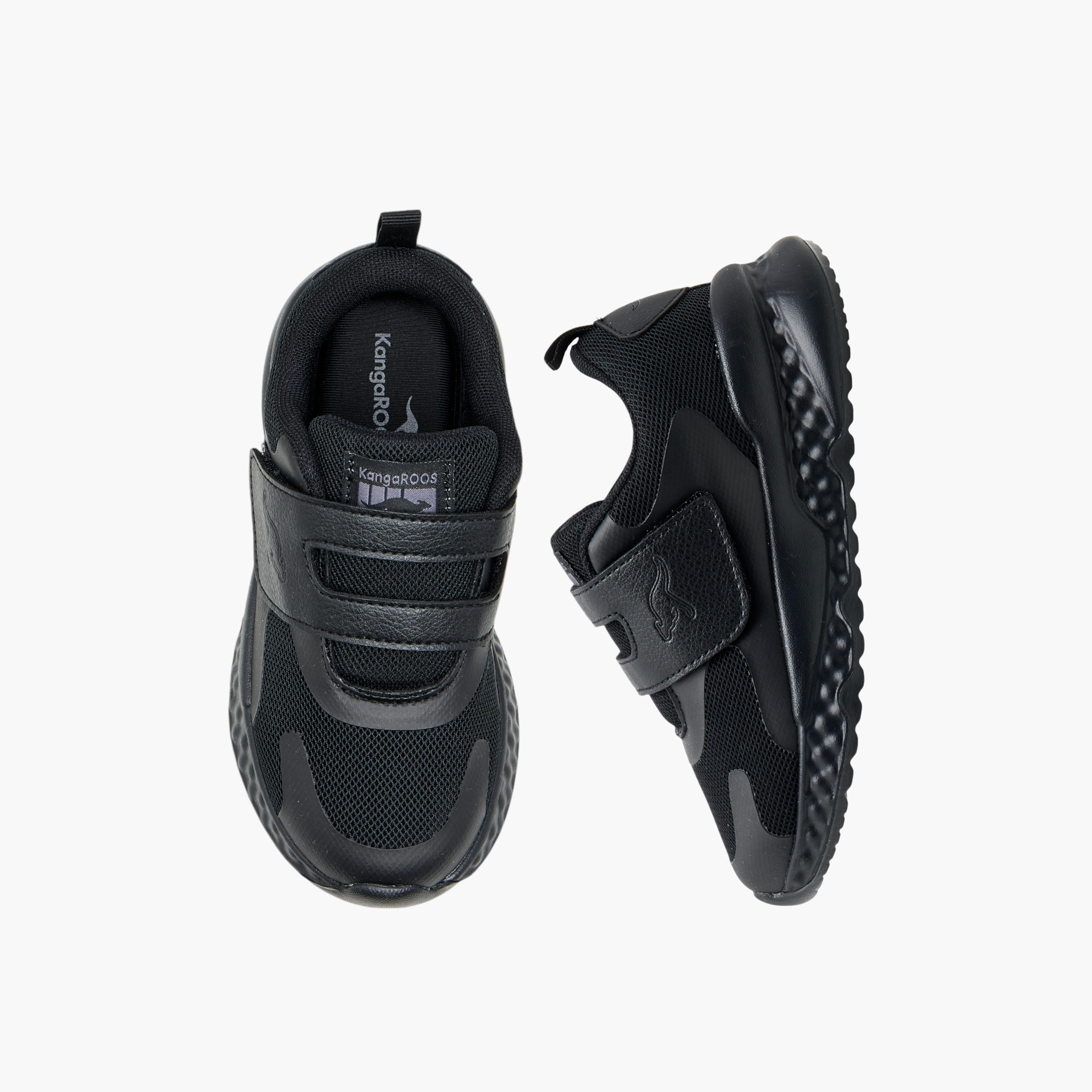 Kangaroos Kids Hook & Loop Cushioned Sole School Shoes-boys-shoes-schoolshoes-image-1