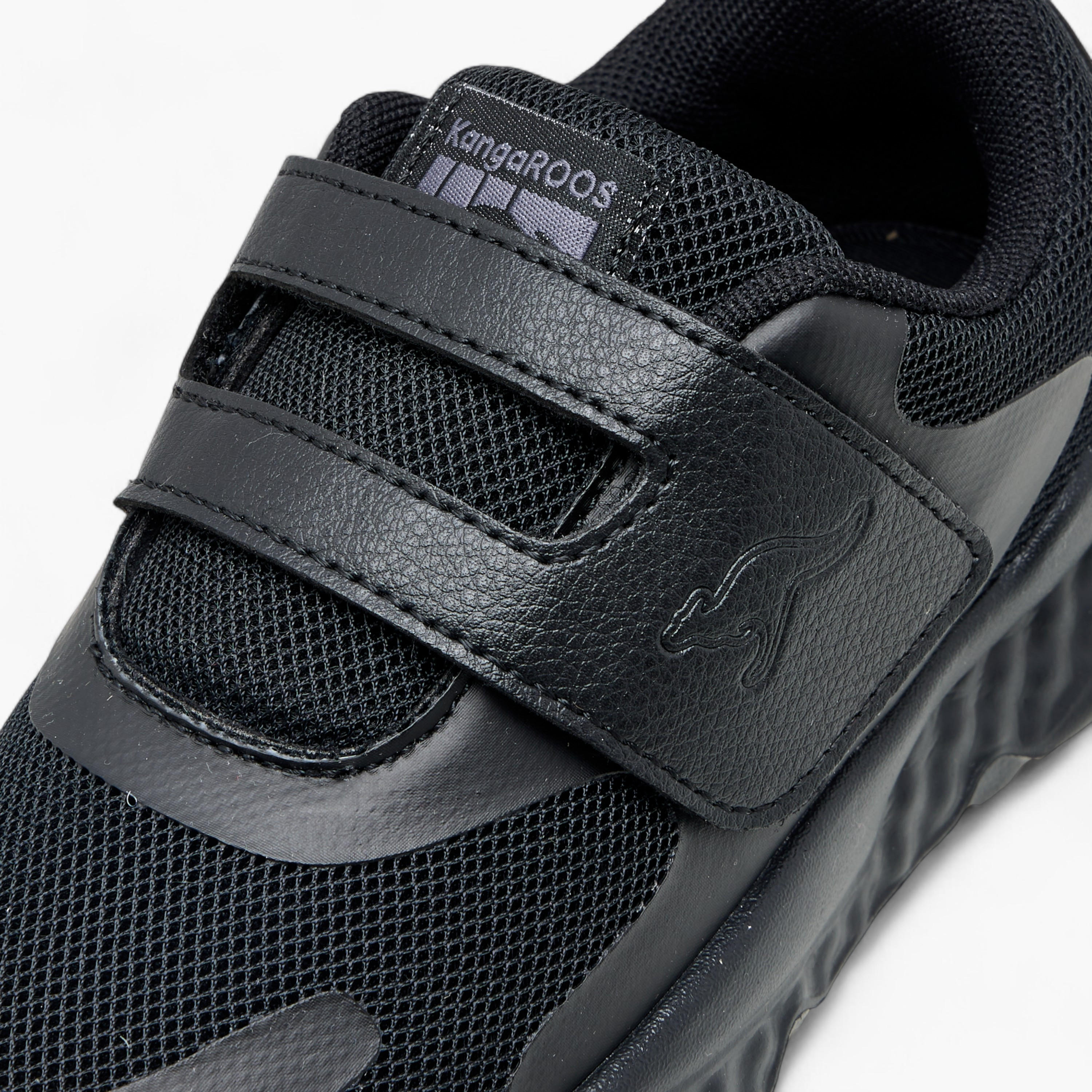 Kangaroos Kids Hook & Loop Cushioned Sole School Shoes-boys-shoes-schoolshoes-image-4