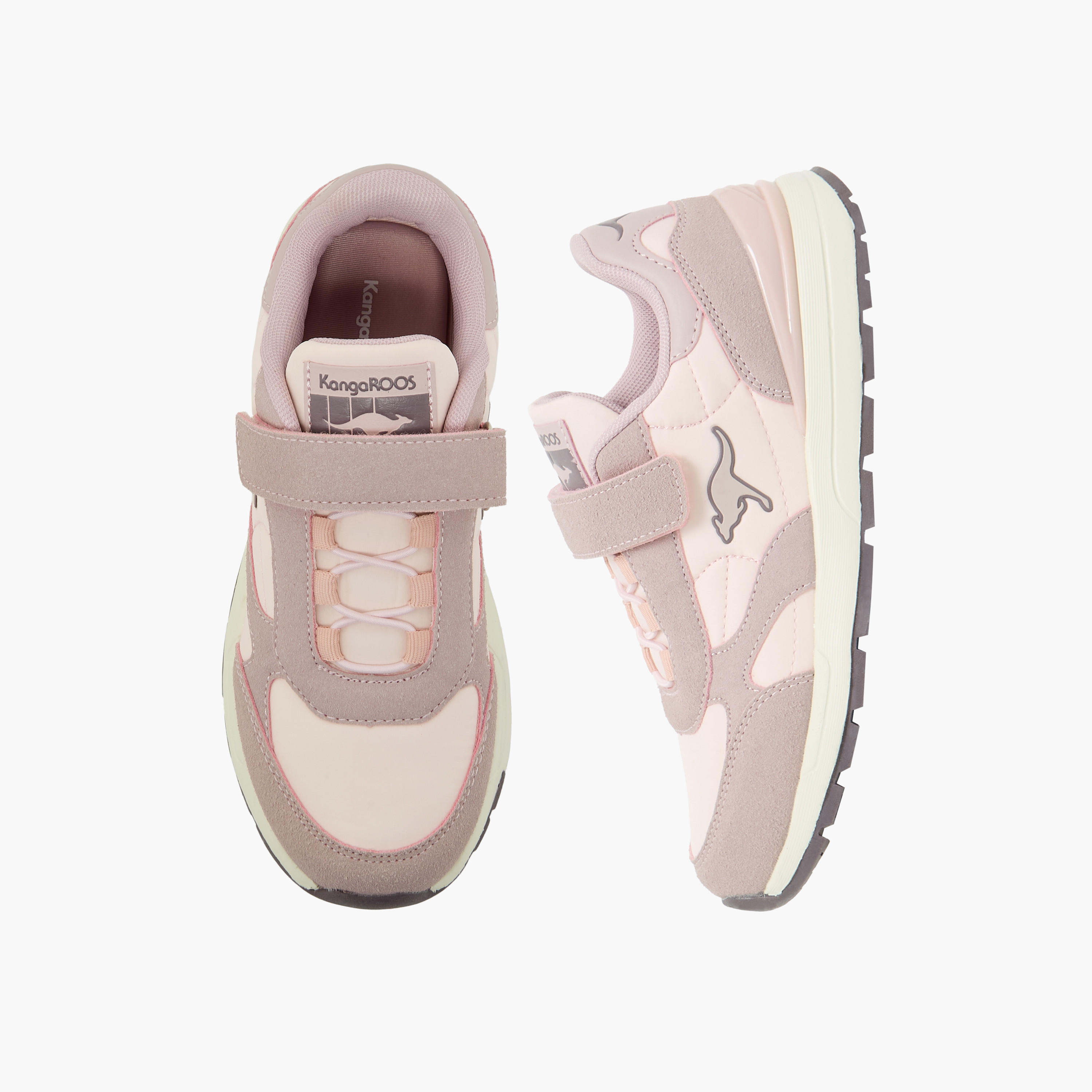 KangaROOS Girls Panelled Hook & Loop Sports Shoes-girls-shoes-sneakers-image-1