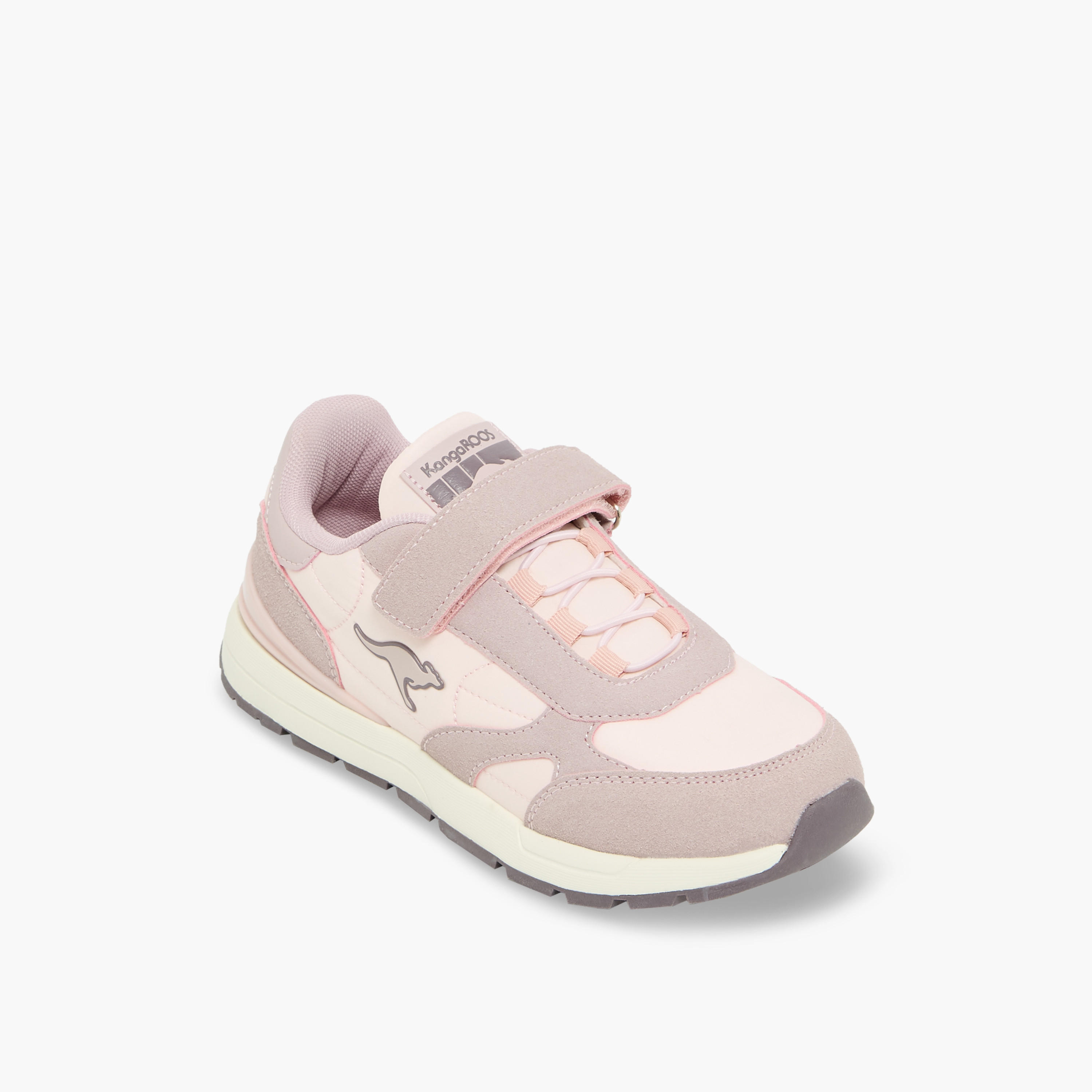KangaROOS Girls Panelled Hook & Loop Sports Shoes-girls-shoes-sneakers-image-2