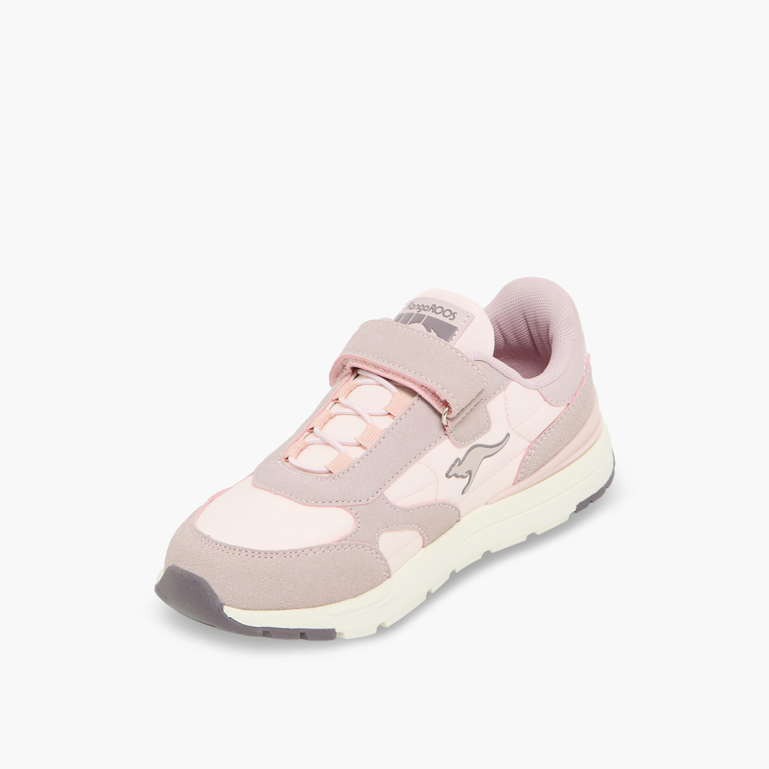 KangaROOS Girls Panelled Hook & Loop Sports Shoes-girls-shoes-sneakers-image-4