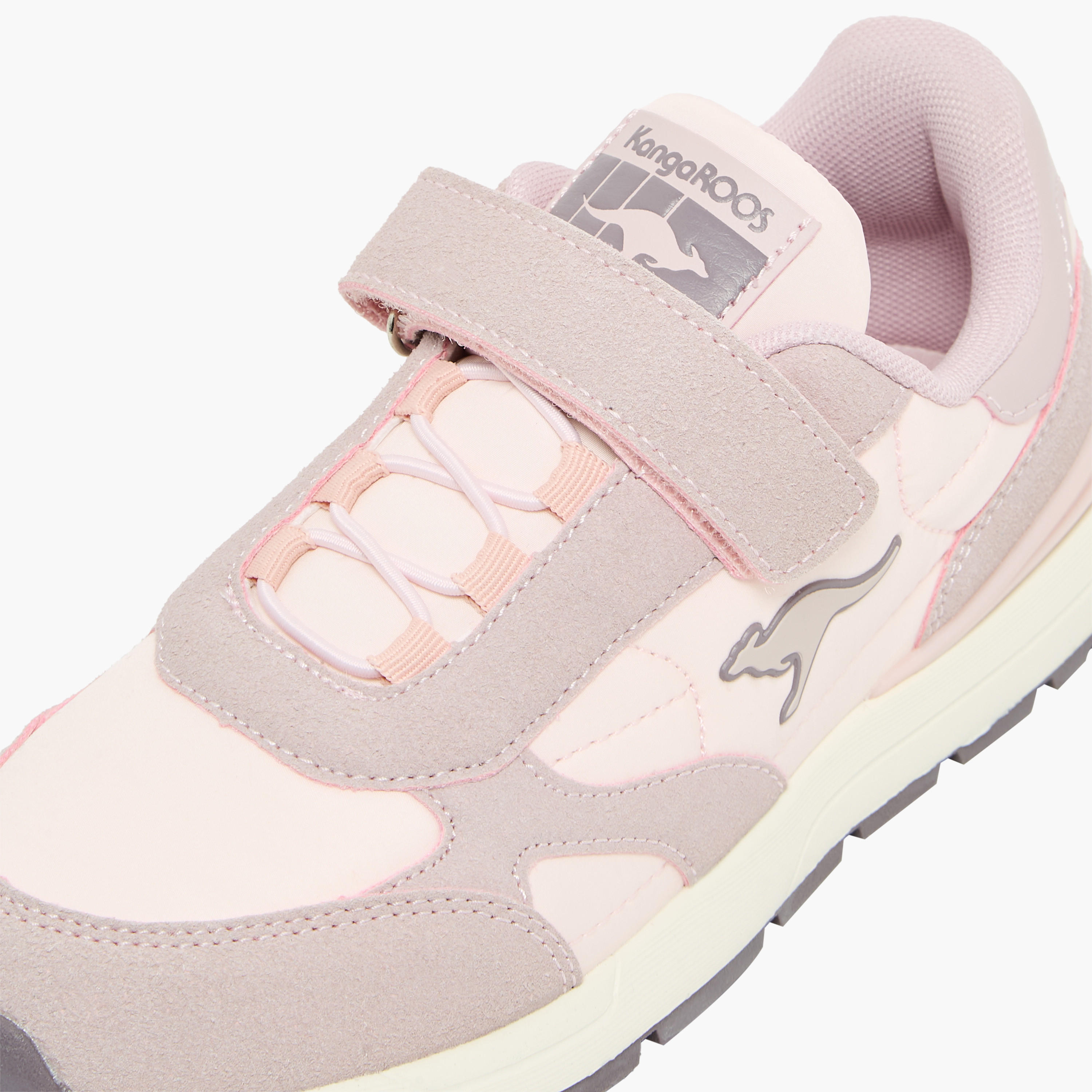 KangaROOS Girls Panelled Hook & Loop Sports Shoes-girls-shoes-sneakers-image-7