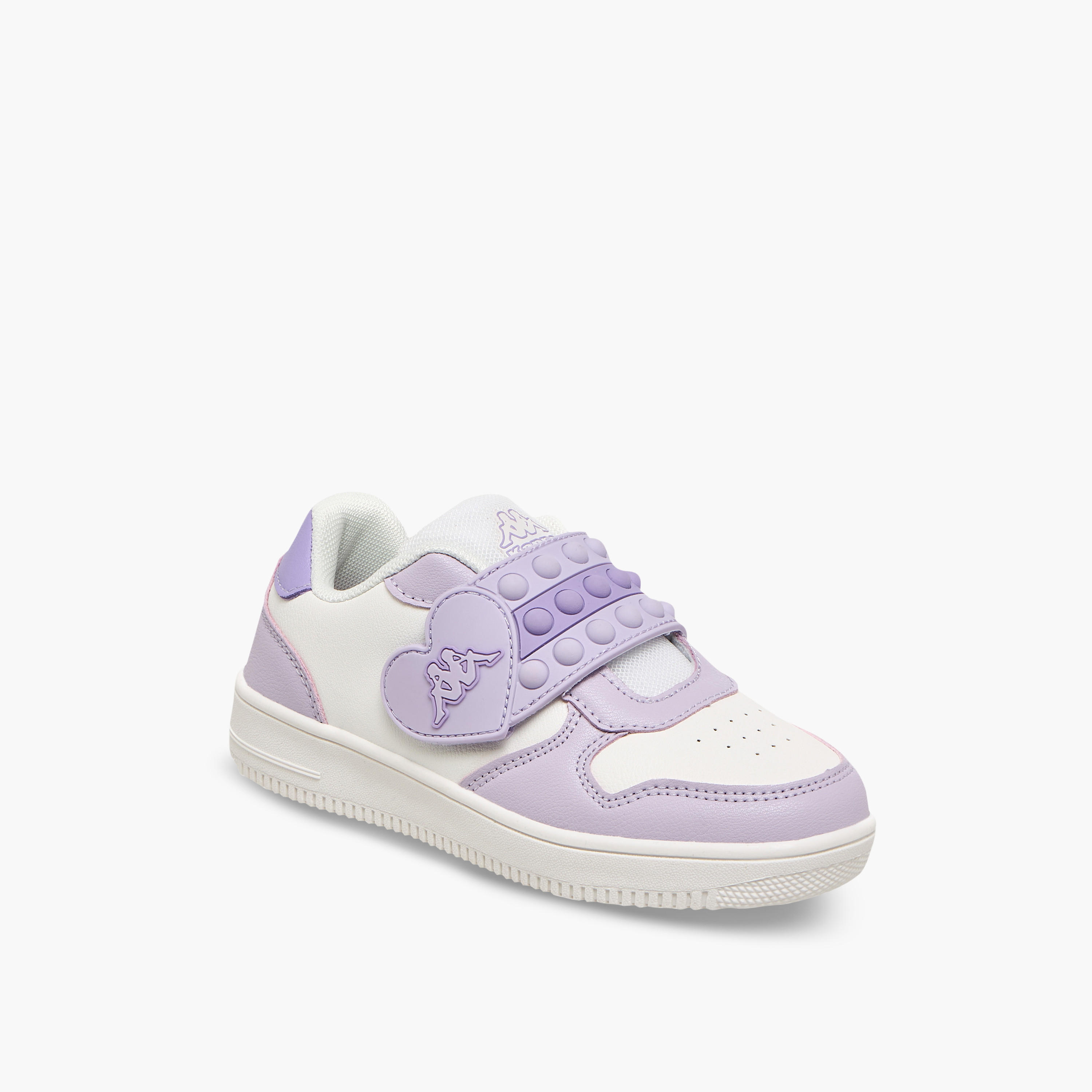 حذاء سنيكرز بكاحل وشريط إغلاق لاصق بطبعة شعار للبنات من كابا-sports-girls-shoes-image-2