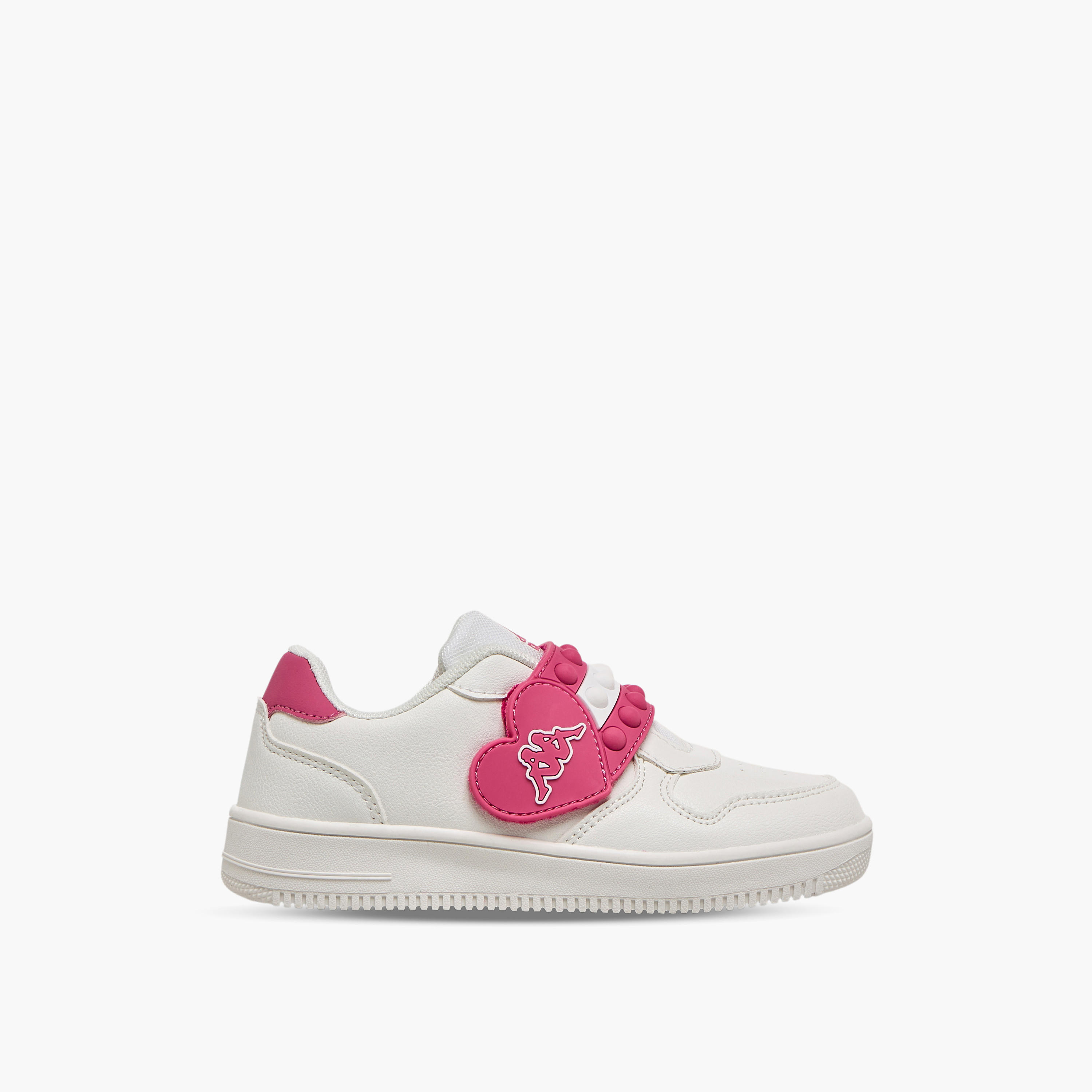 حذاء سنيكرز بكاحل وشريط إغلاق لاصق بطبعة شعار للبنات من كابا-sports-girls-shoes-image-3
