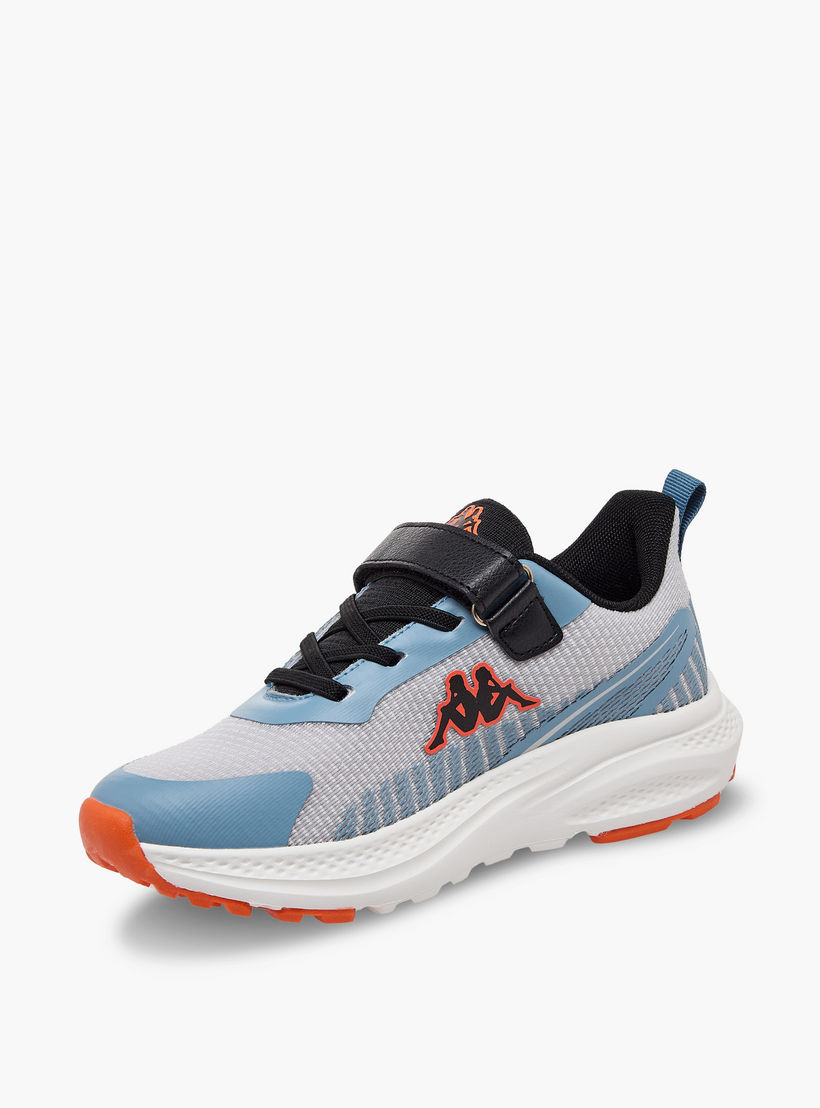 Kappa Panelled Sports Shoes with Hook and Loop Closure-boys-shoes-sneakers-image-4